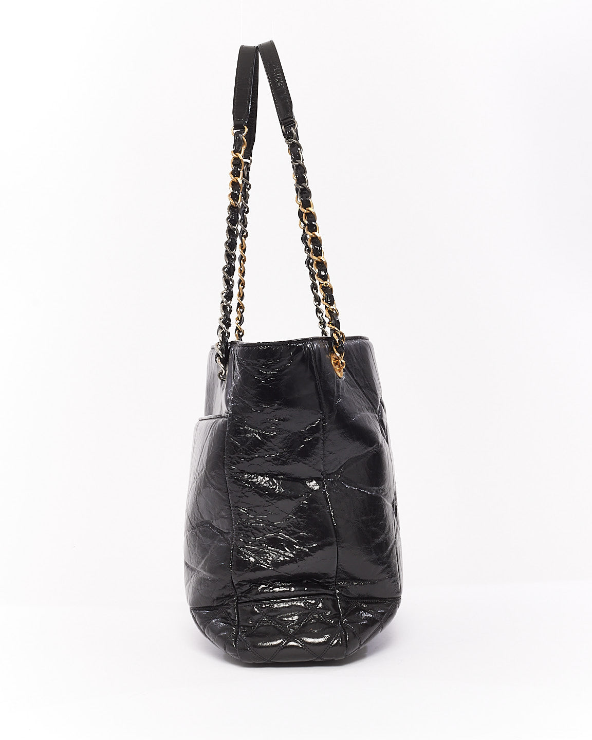 Chanel Black Leather Paris Rue Cambon Timeless Tote