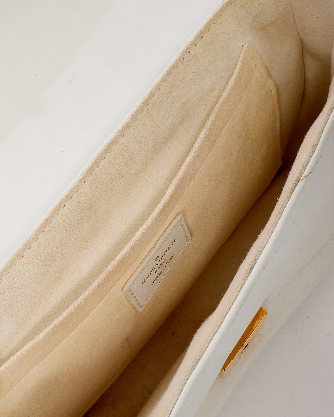 Louis Vuitton White Leather New Wave Chain PM