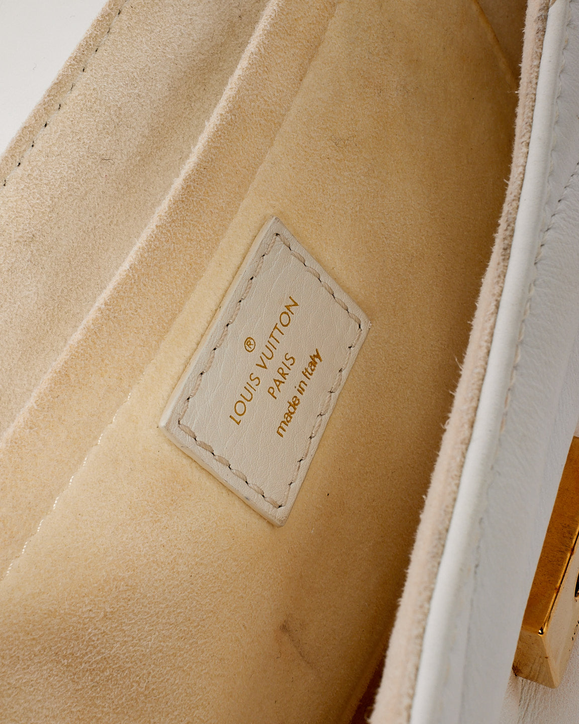 Louis Vuitton White Leather New Wave Chain PM