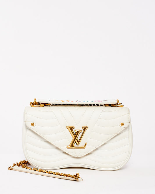 Louis Vuitton White Leather New Wave Chain PM