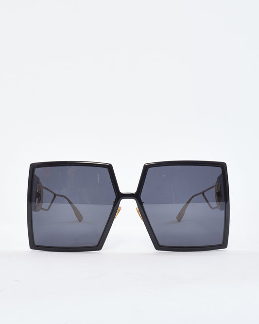 Dior Black GL 3 Oversized Square Frame 30Montaigne Sunglasses