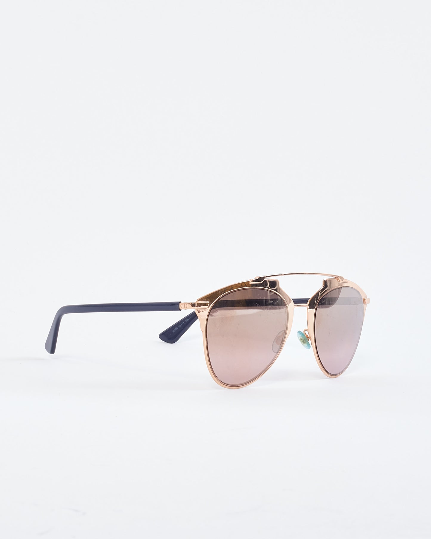 Dior Rose Gold & Blue So Real Sunglasses