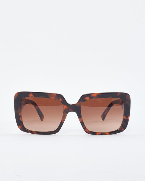 Explore a Versace Brown Tortoise Gold Rhinestone Medusa Head  display picture 1