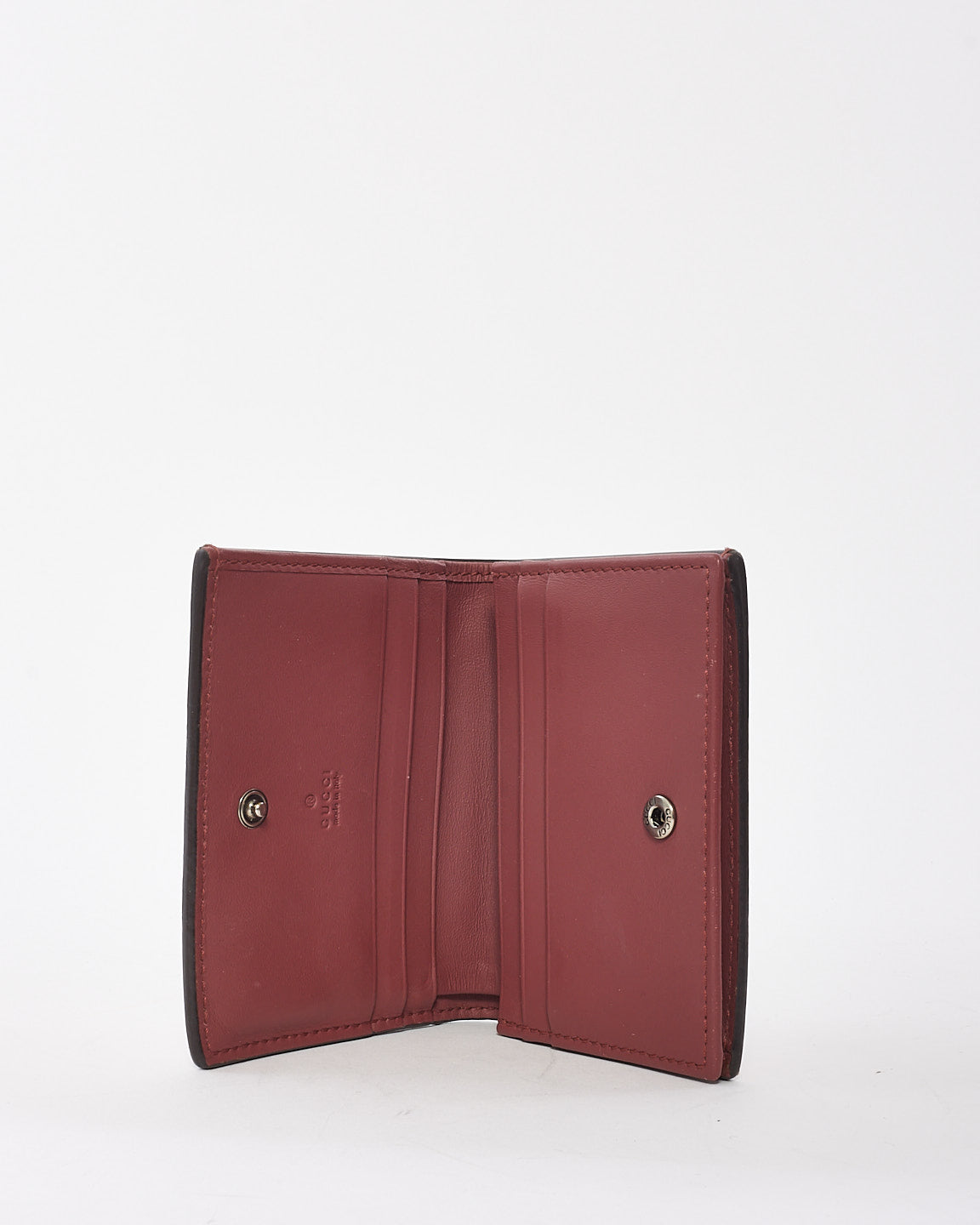 Gucci Beige GG Supreme Coated Canvas Blooms Bifold Wallet