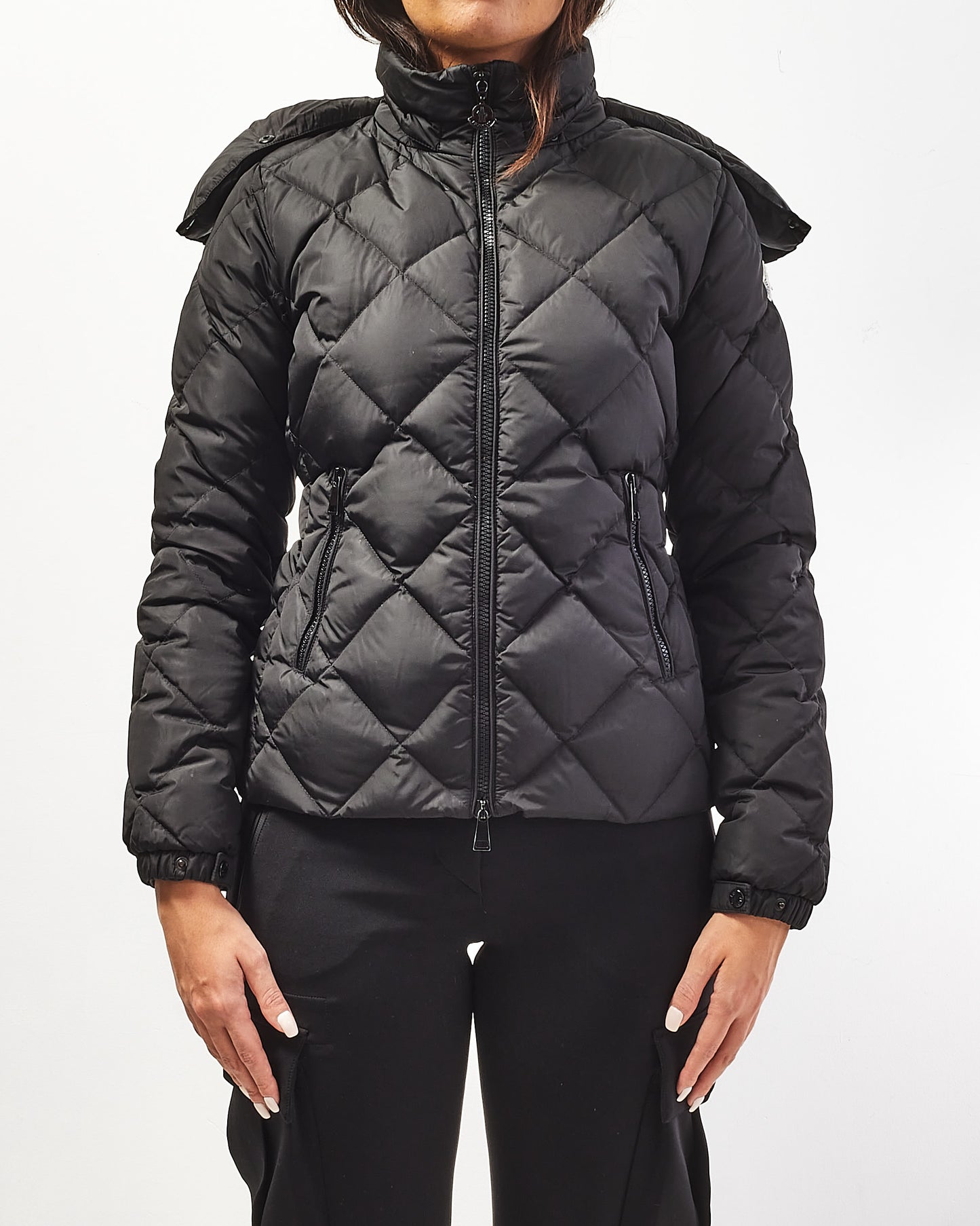 Moncler Black Quilted Down Puffer Jacket - 0