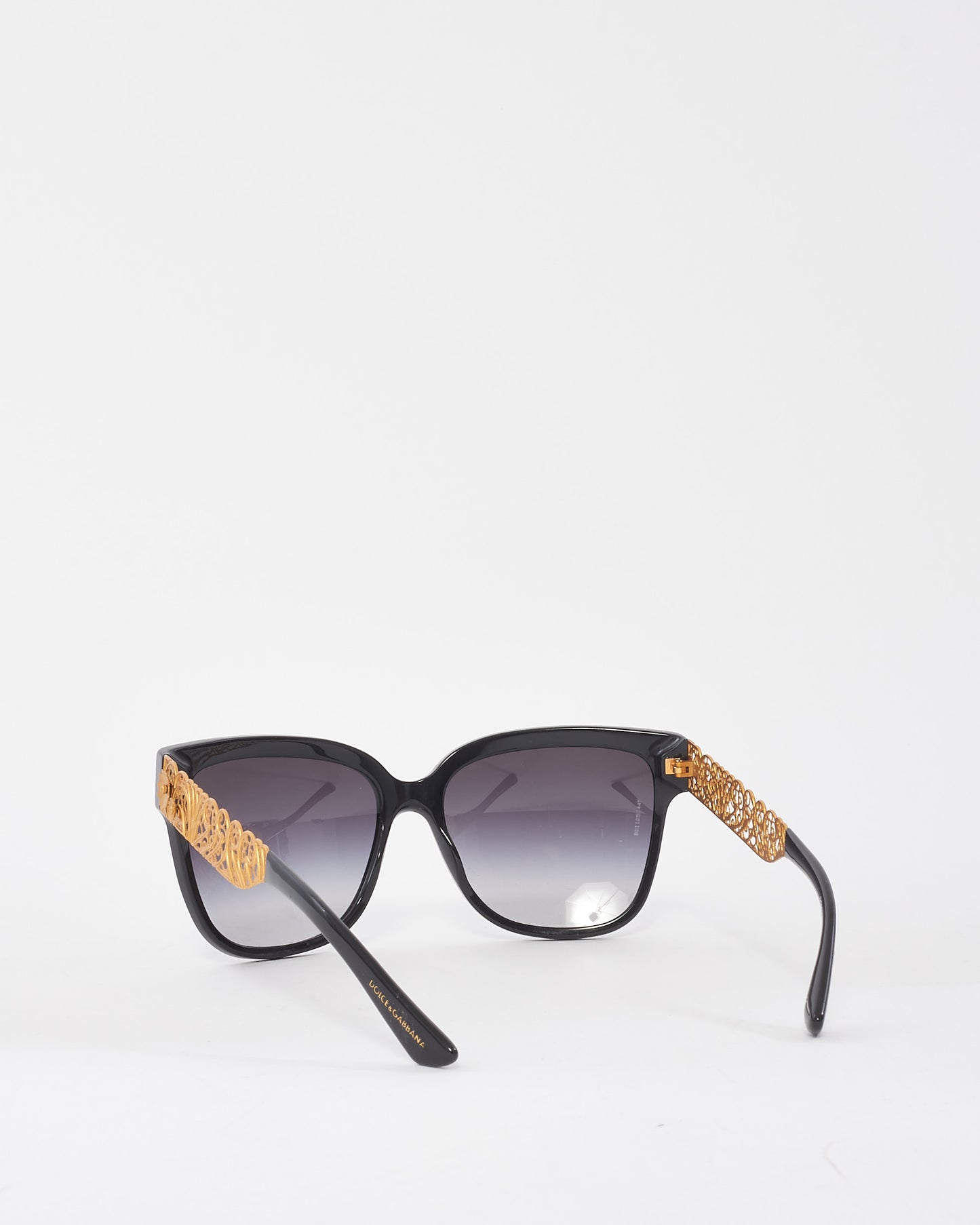 Dolce Gabbana Black & Gold Floral Sunglasses DG4212