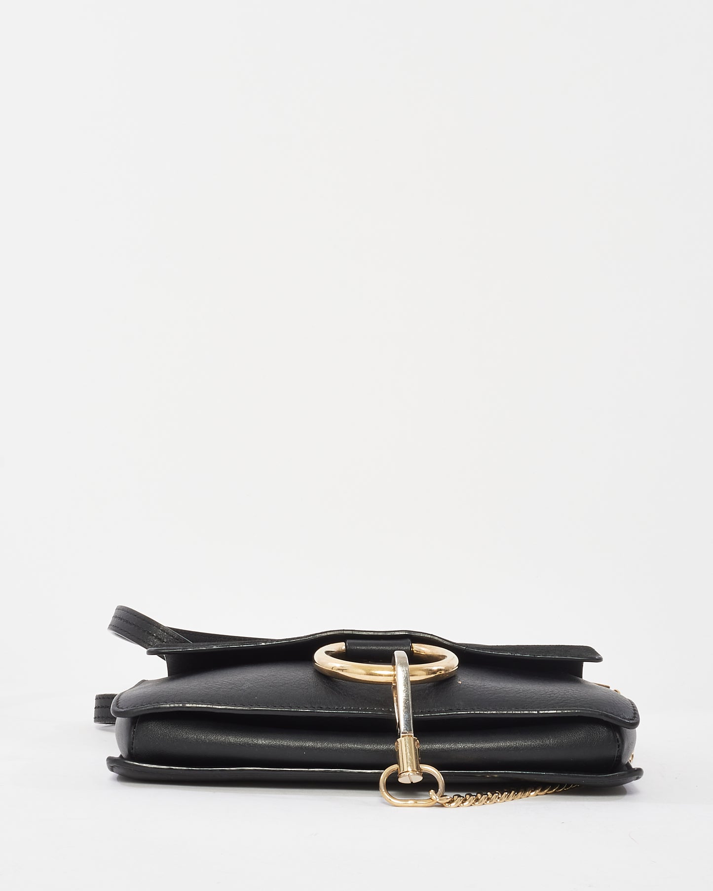 Chloé Black Suede & Leather Faye Crossbody Bag