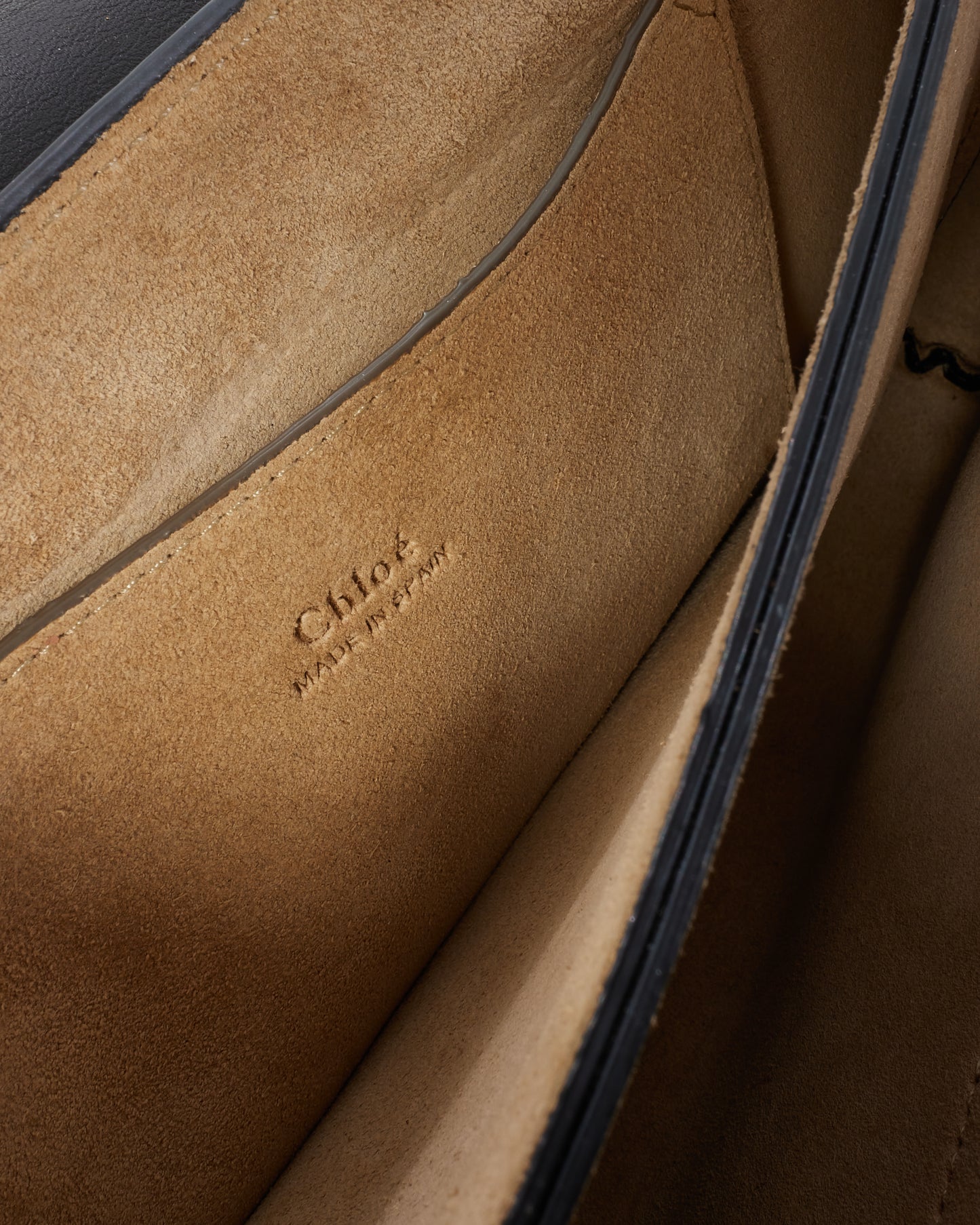 Chloé Black Suede & Leather Faye Crossbody Bag