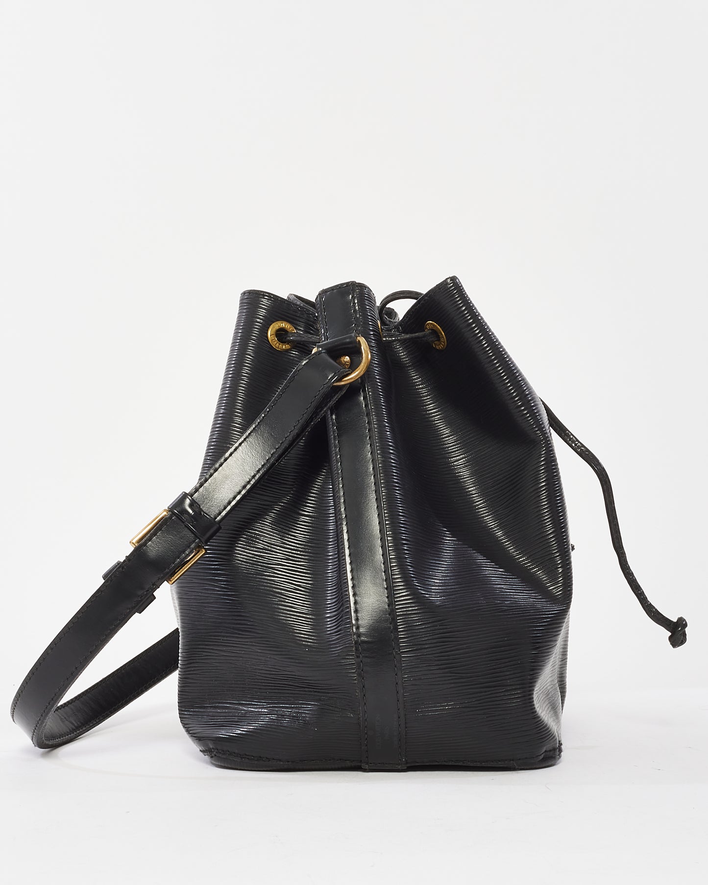 Louis Vuitton Black Epi Leather Noe Bucket Bag W Pochette