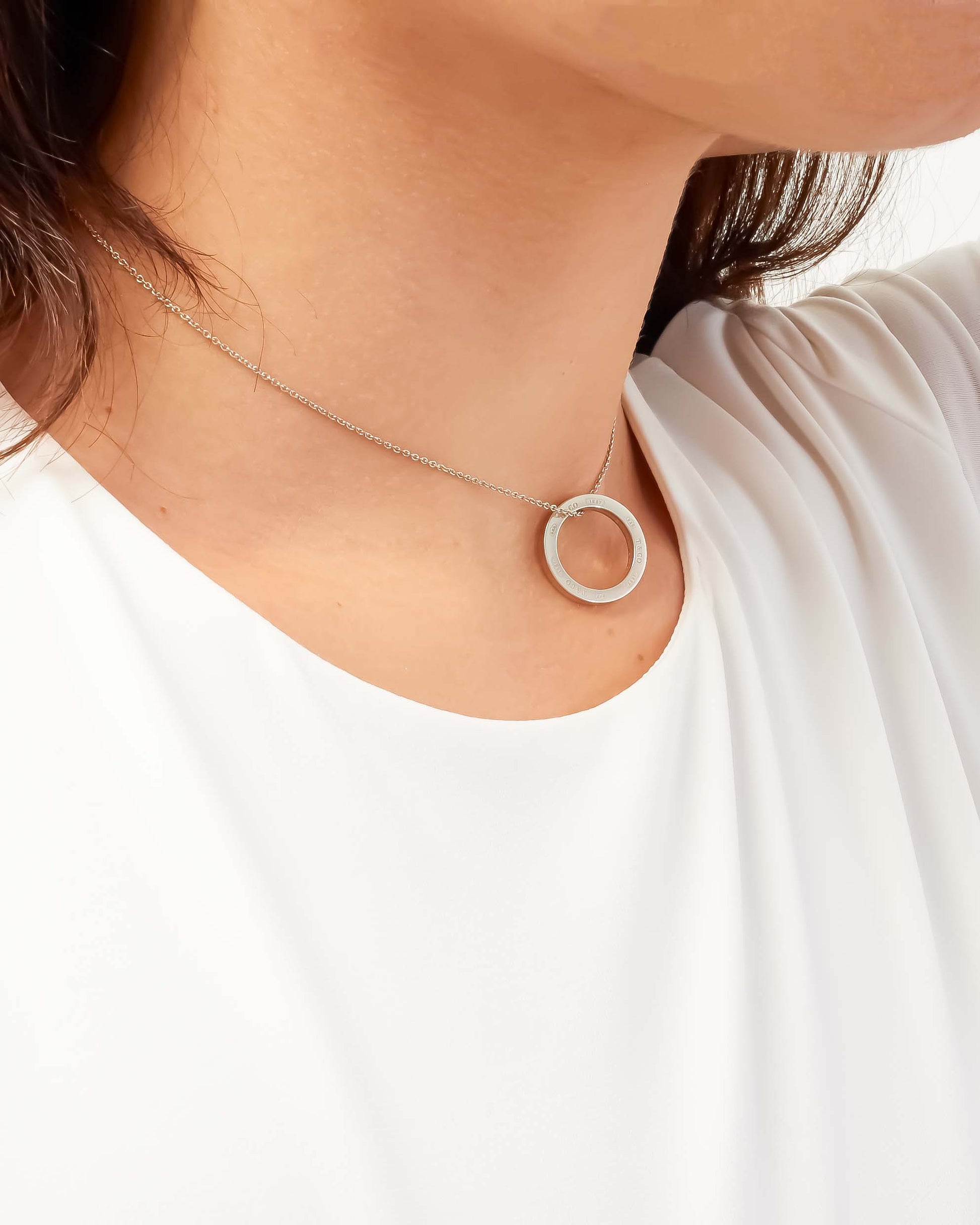 Open circle pendant store Diamonds Tiffany - Main Image