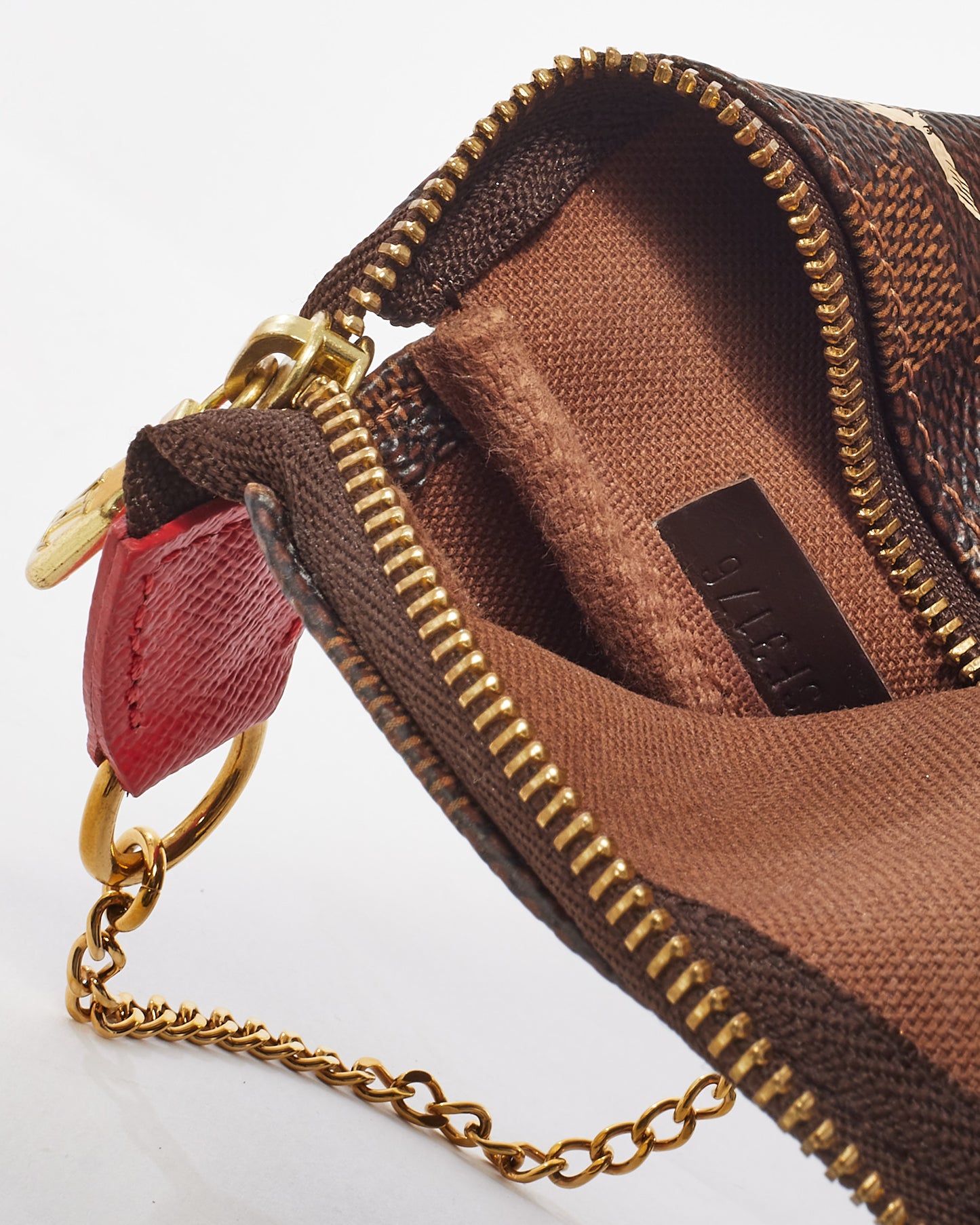 Louis Vuitton Damier Ebene "Illustre Transatlantique" Mini Pochette D'Accessoires