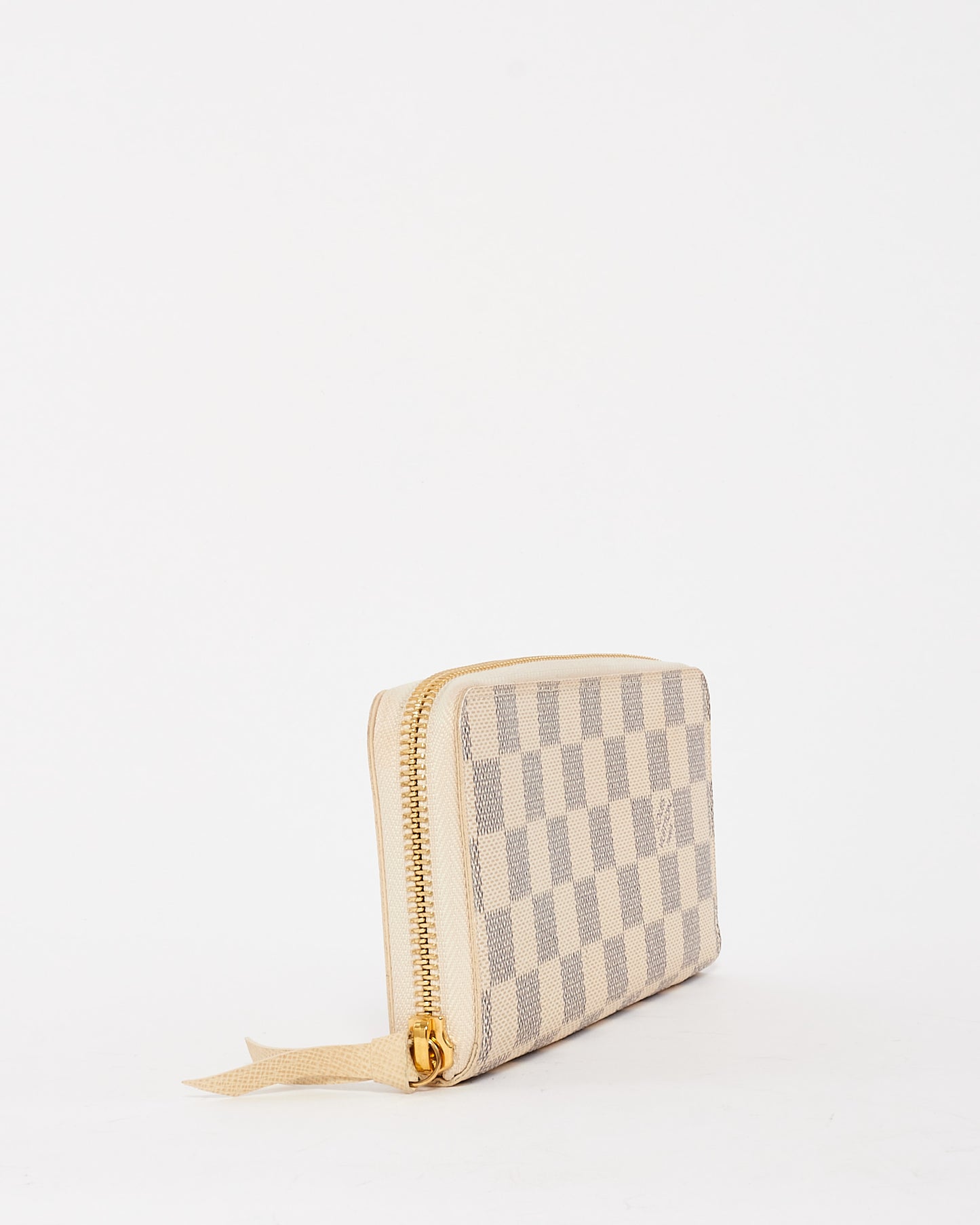 Louis Vuitton Damier Azur Canvas Clemence Zippy Wallet