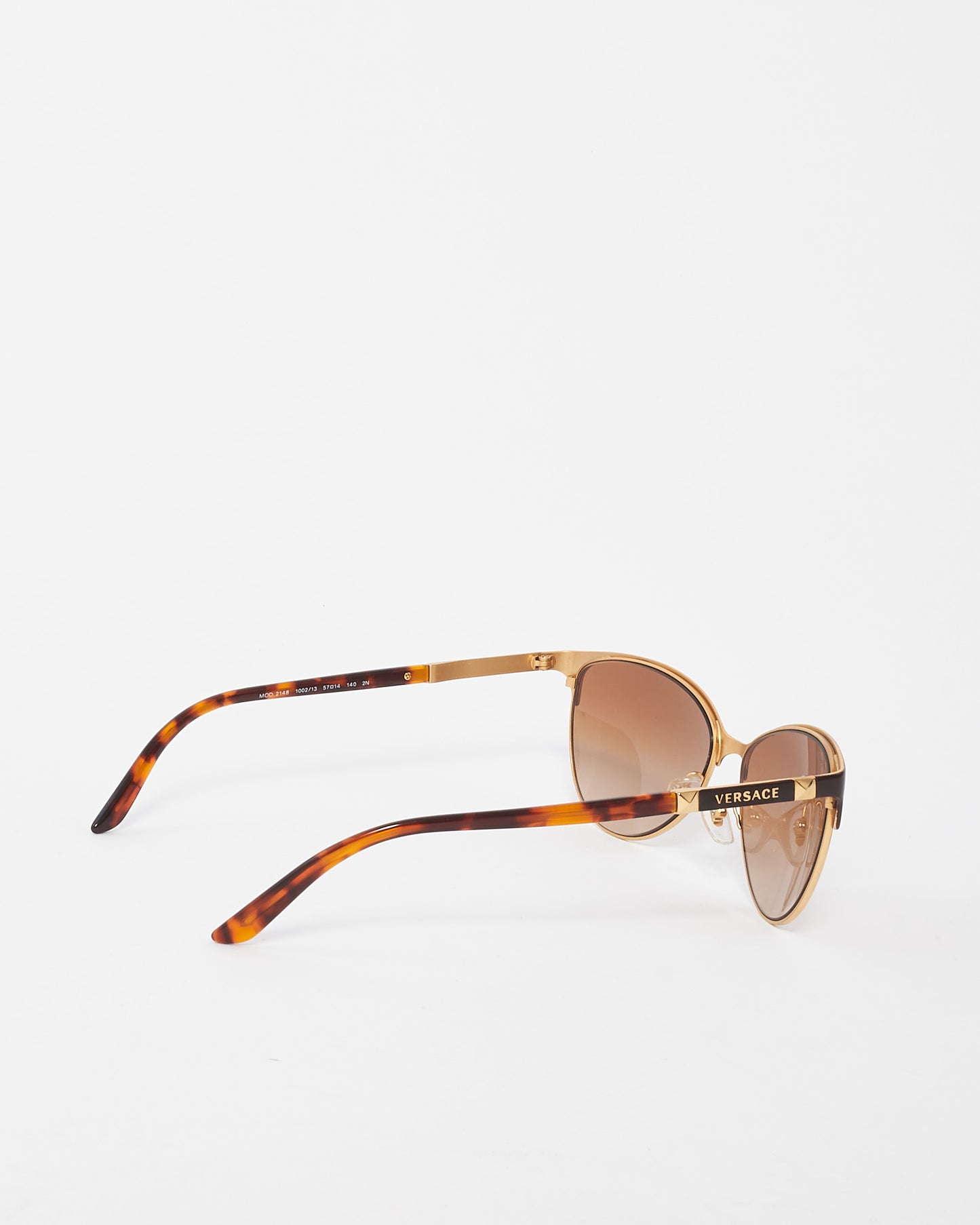 Versace Tortoise Brown/Gold 2148 Cat Eye Sunglasses