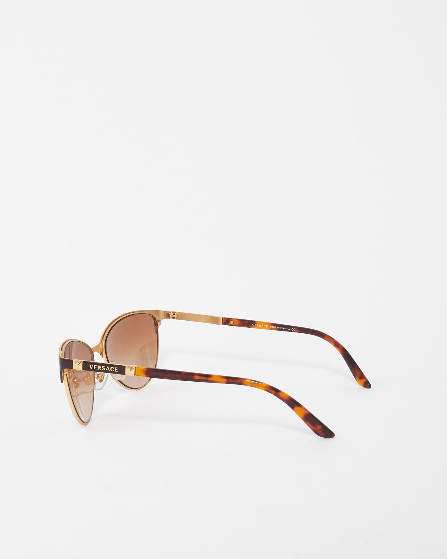 Versace Tortoise Brown/Gold 2148 Cat Eye Sunglasses