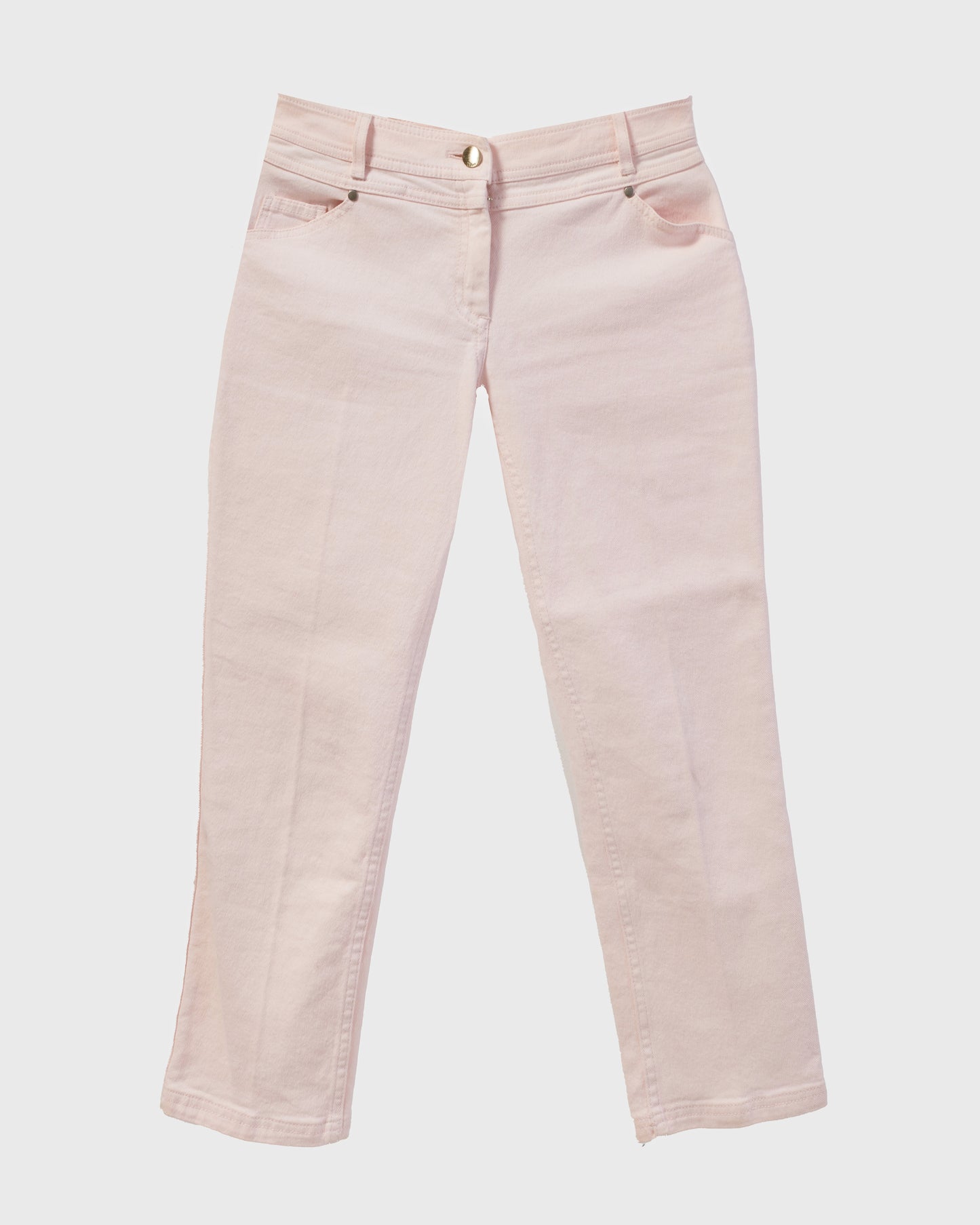 Dior Vintage Pink Denim Jacket and Cropped Jeans - FR 40