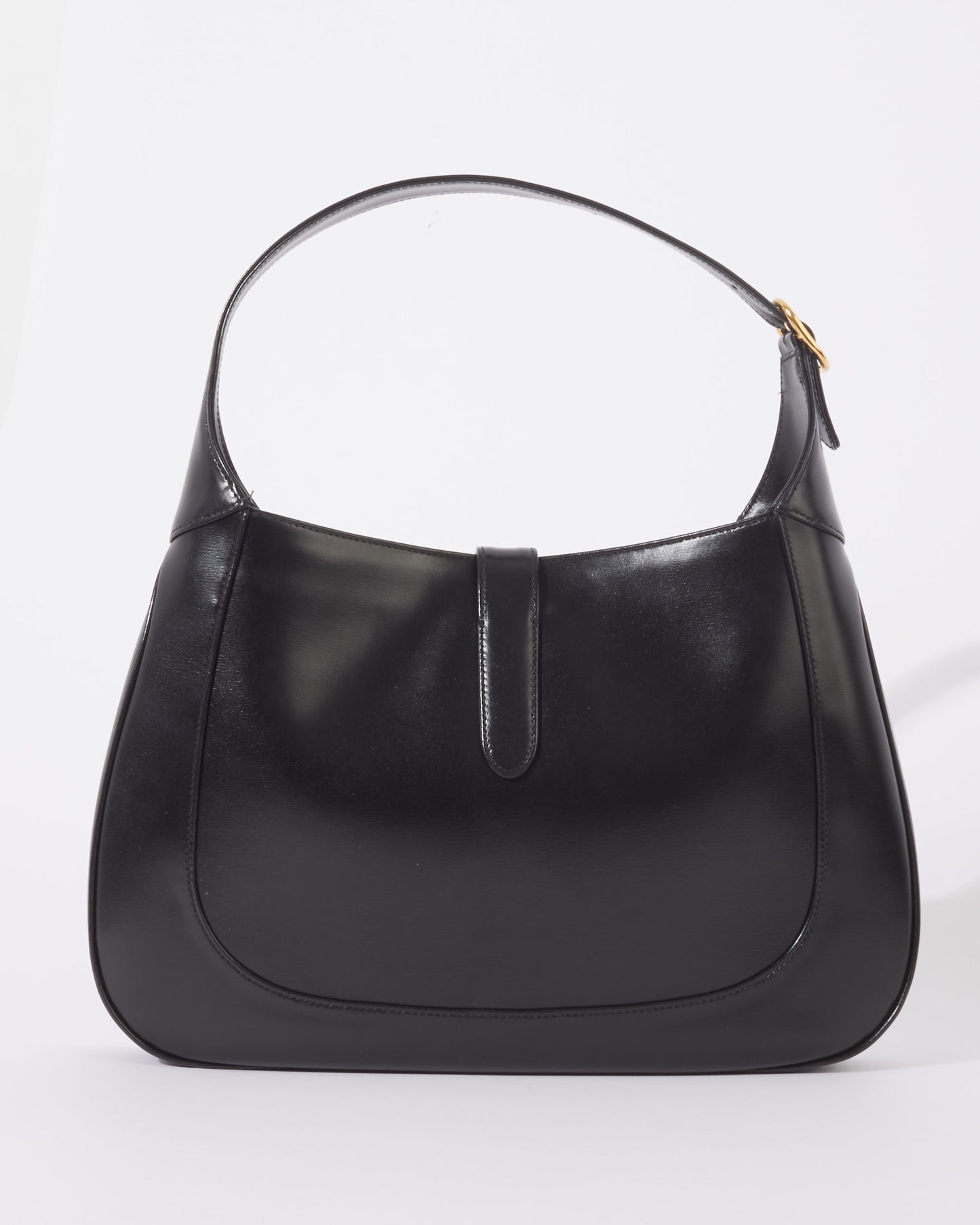 Gucci Black Leather Medium Jackie 1961 Hobo Shoulder Bag