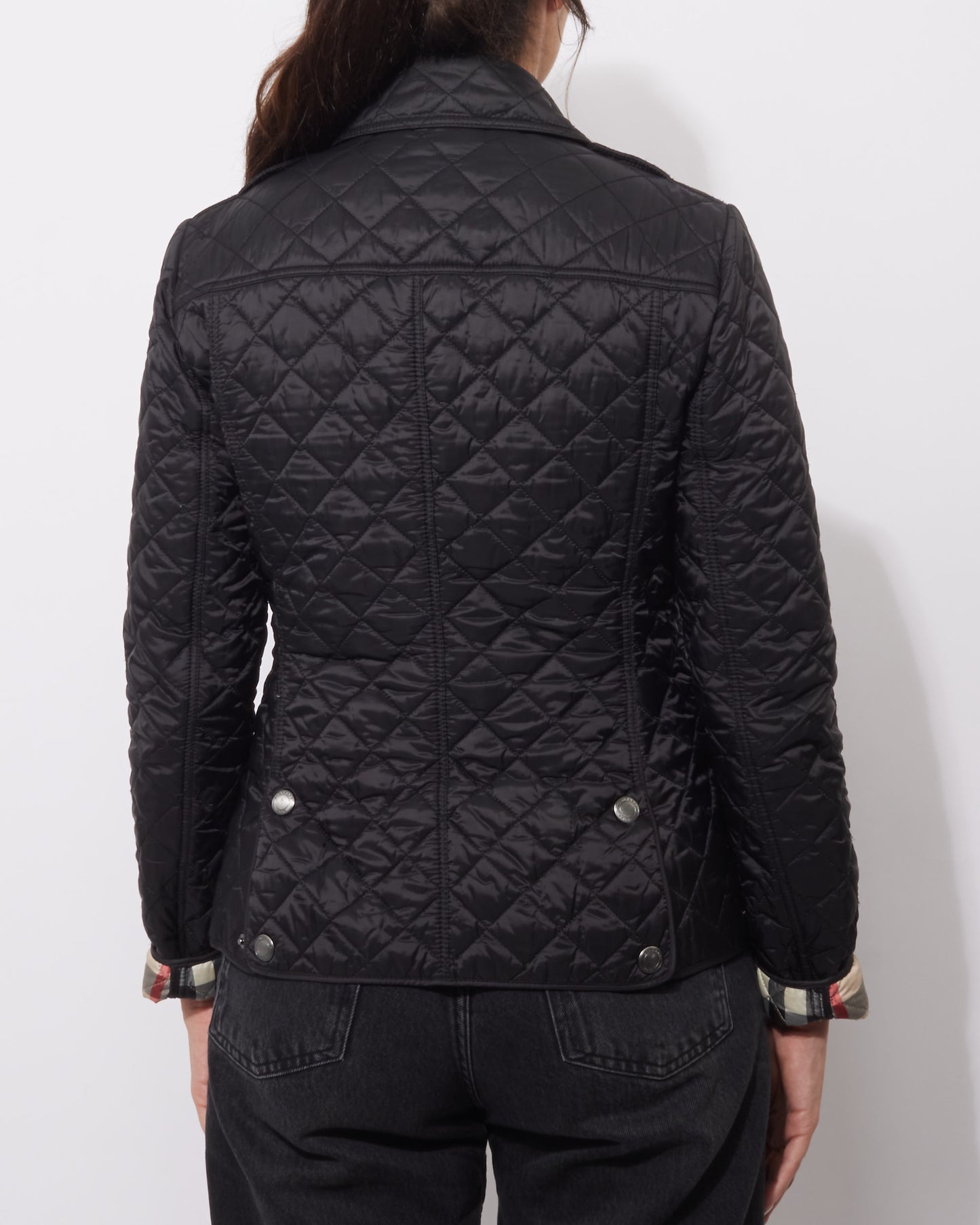 Burberry Black Quilted Nylon Short Jacket - XS