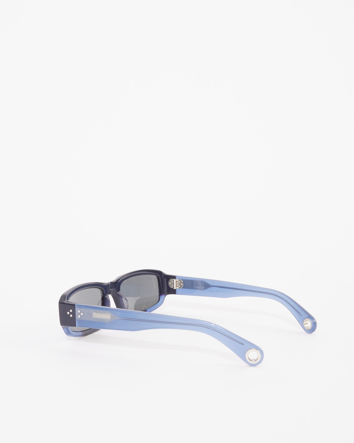 Jacquemus Blue Acetate Rectangular Sunglasses