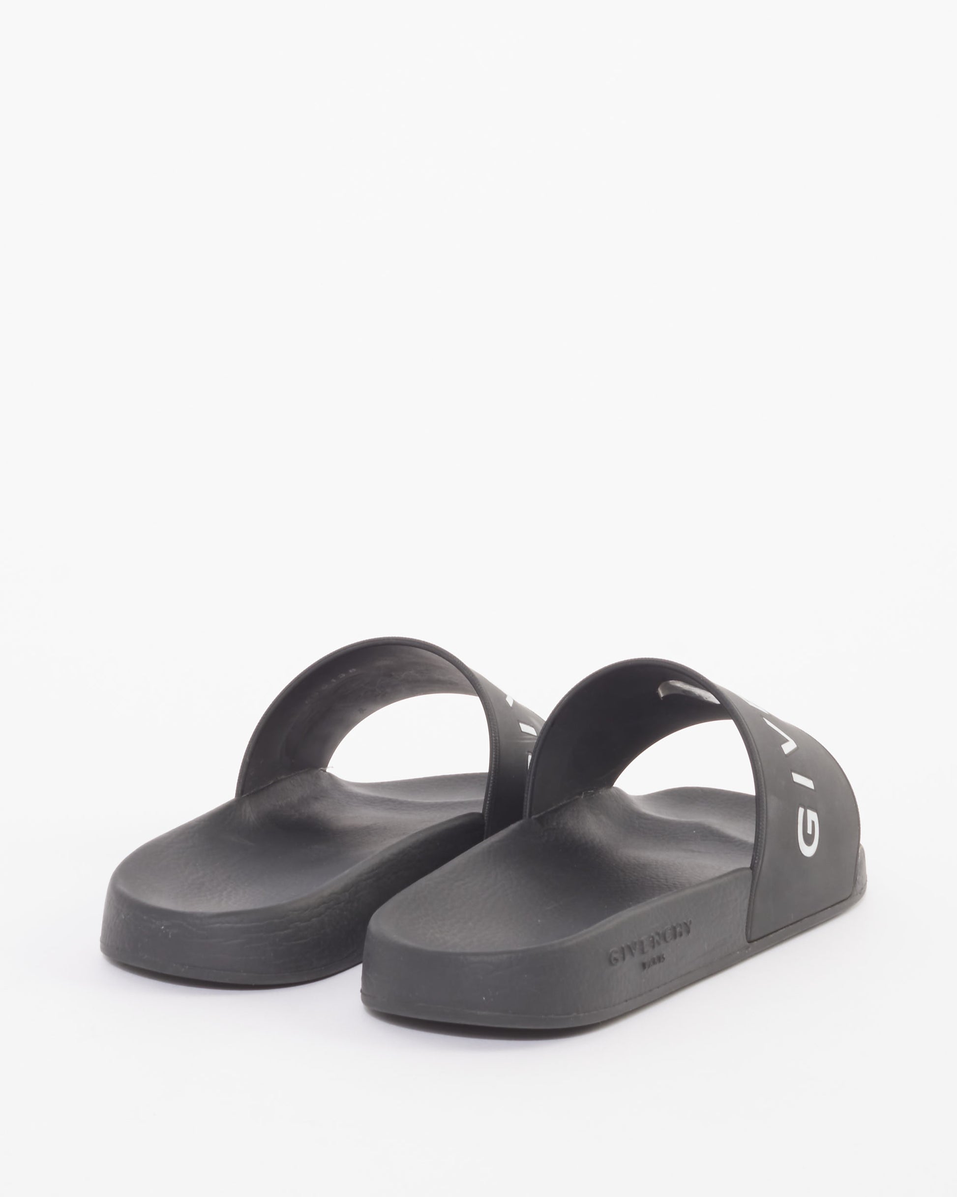 Pool Slide Black Givenchy Slides Buy Givenchy Black Rubber Logo