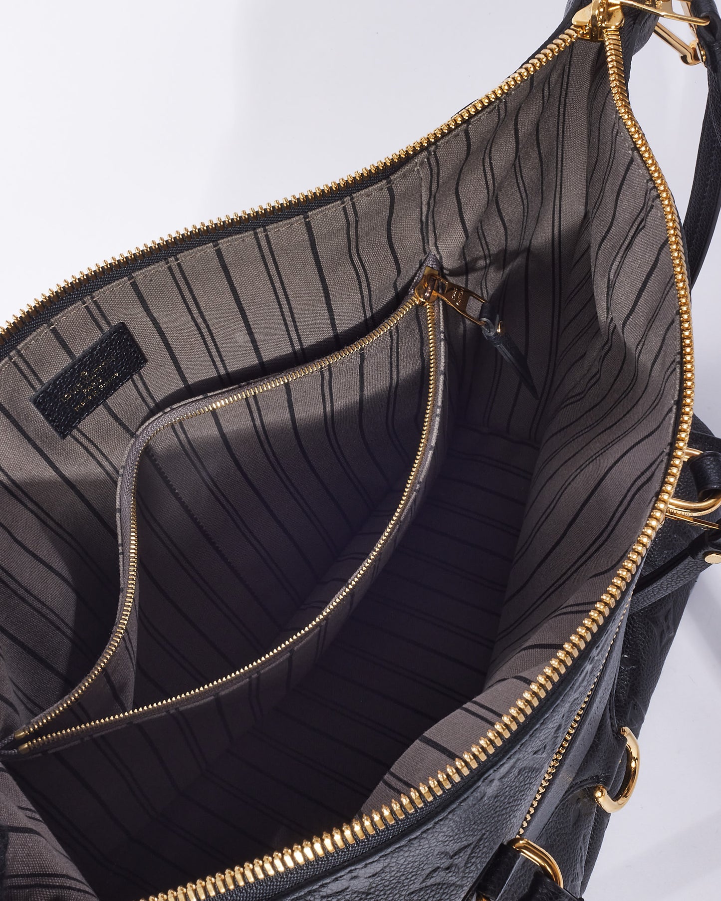 Louis Vuitton Black Empreinte Leather Lumineuse GM Tote