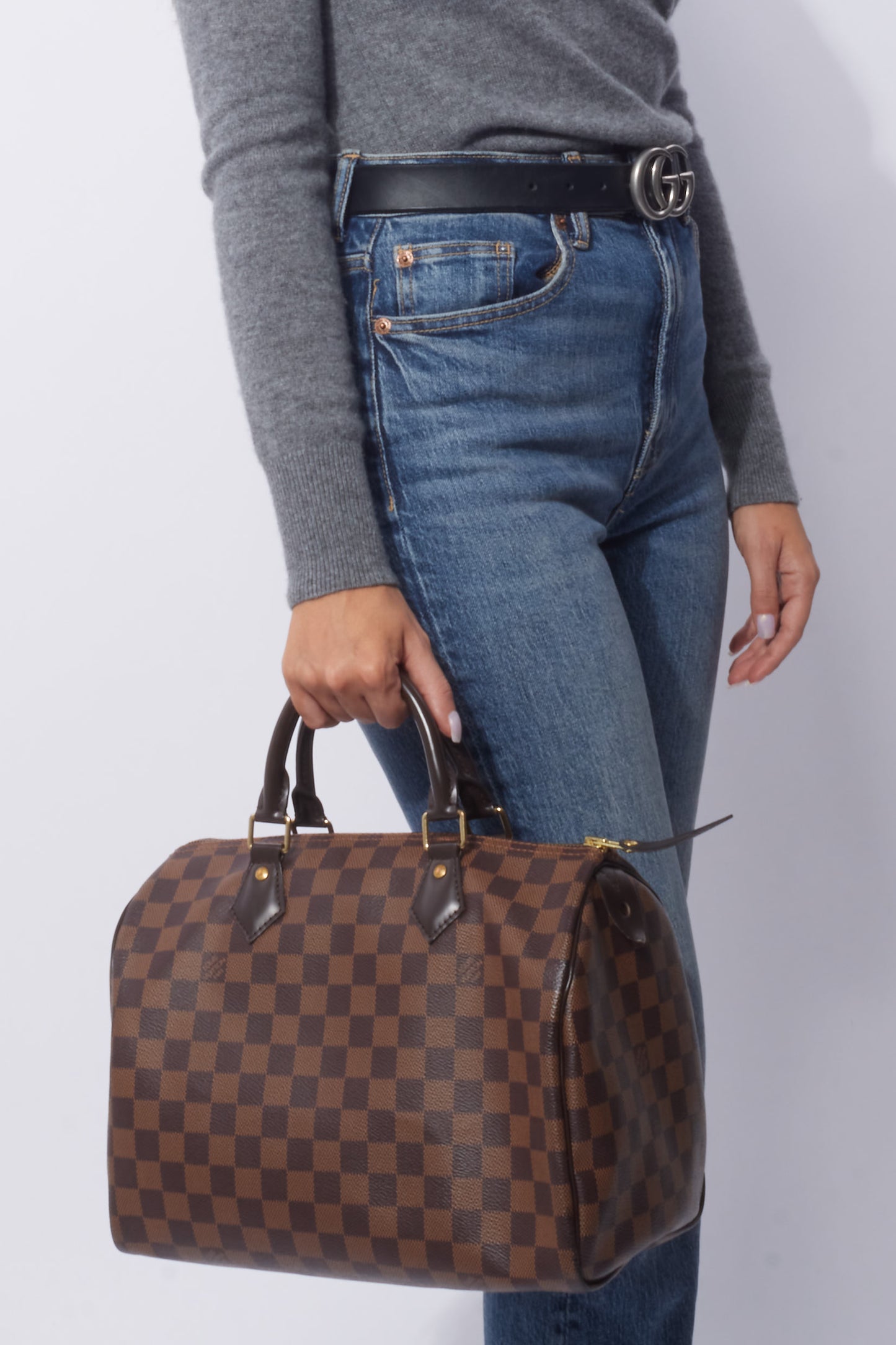 Louis Vuitton Damier Ebene Coated Canvas Speedy 30