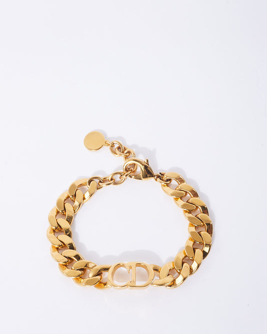 Dior Gold "Danseuse Etoile" Logo Bracelet