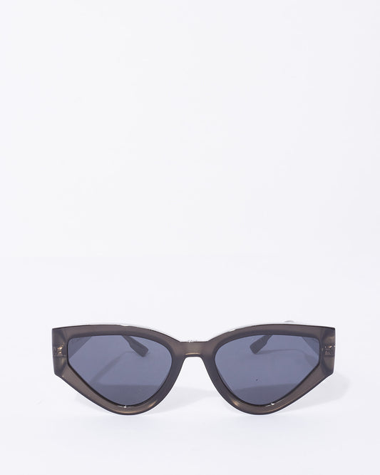 Dior Grey & Silver CatStyleDior1 Sunglasses