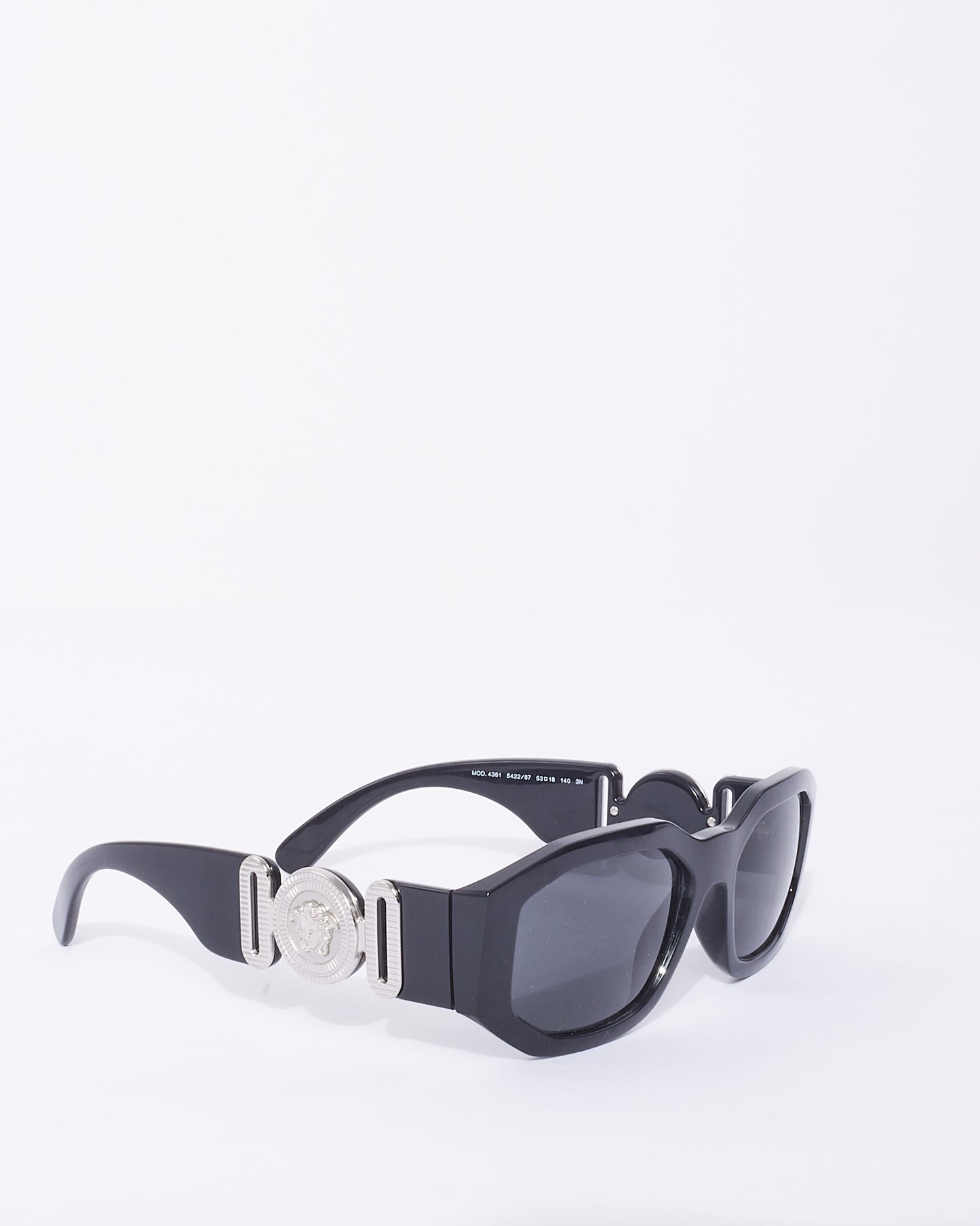 Versace Black & Silver Medusa Detail 4361 Sunglasses