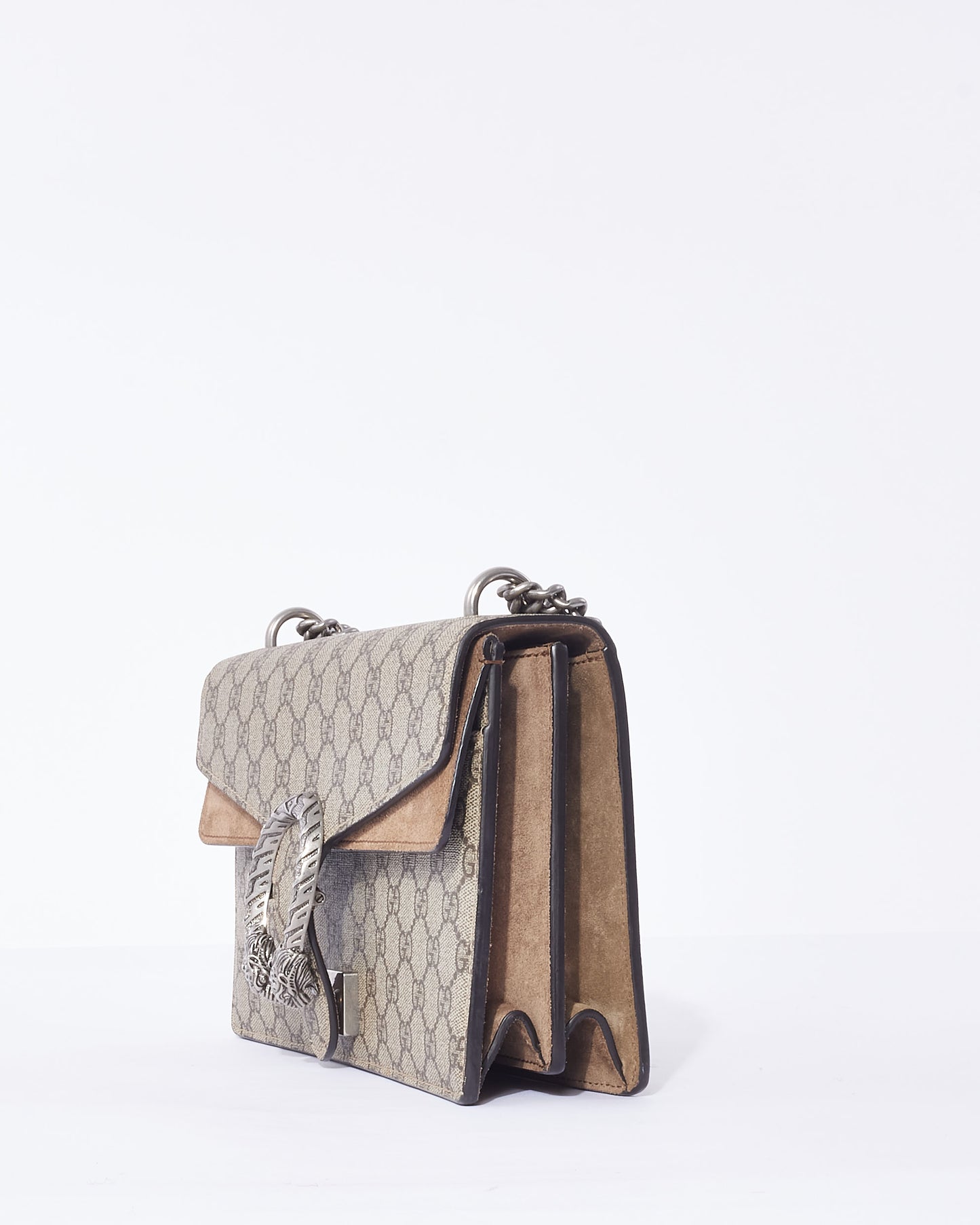 Gucci Beige Monogram GG Supreme Canvas Small Dionysus Bag