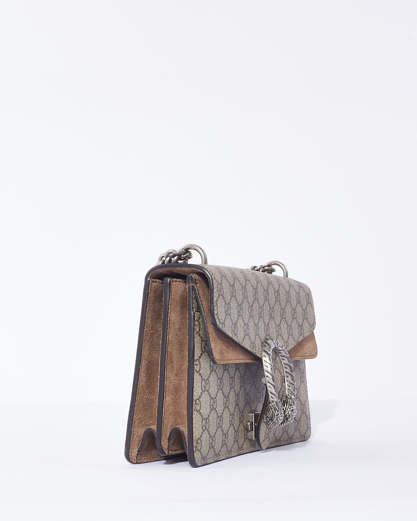 Gucci Beige Monogram GG Supreme Canvas Small Dionysus Bag