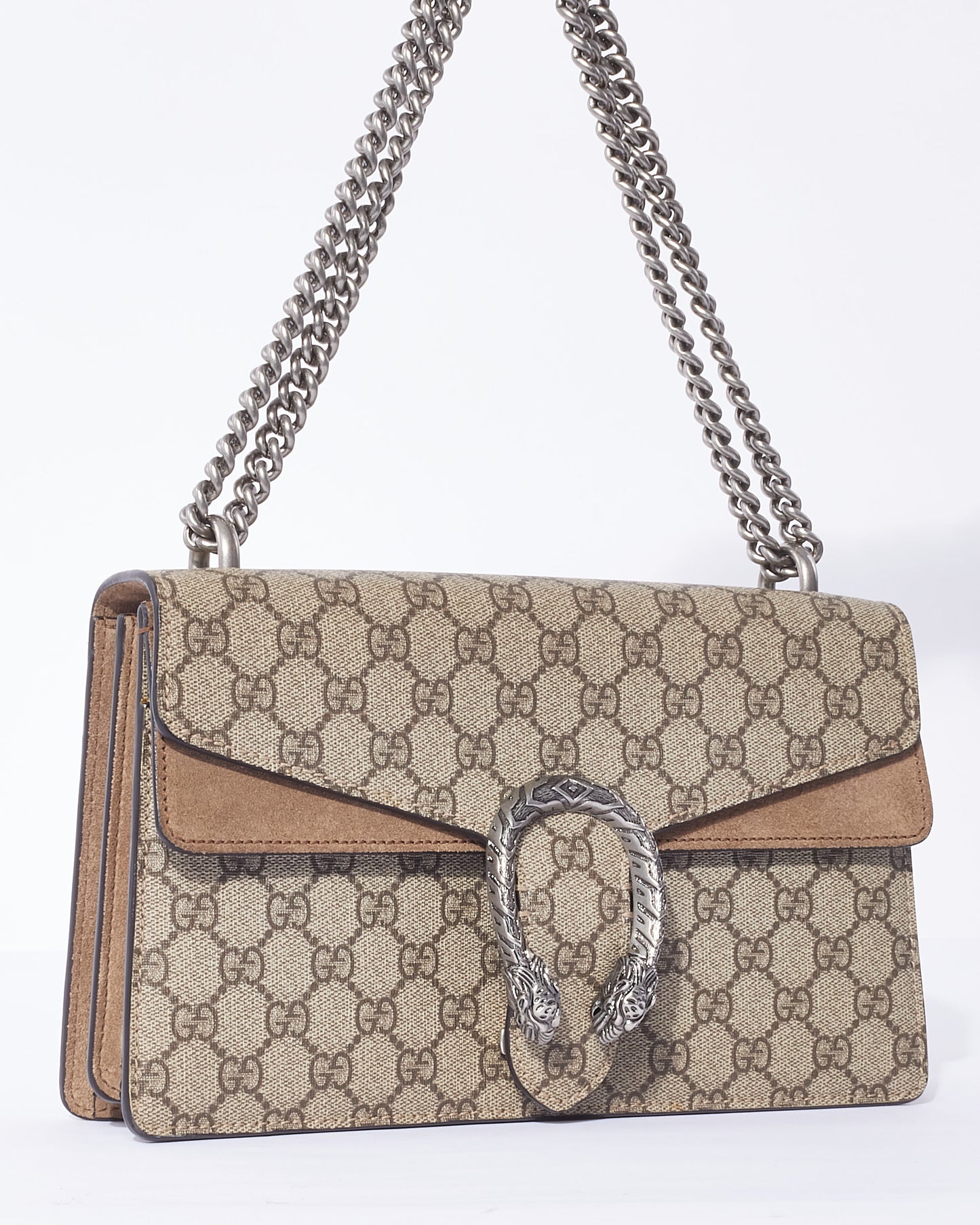 Gucci Beige Monogram GG Supreme Canvas Small Dionysus Bag