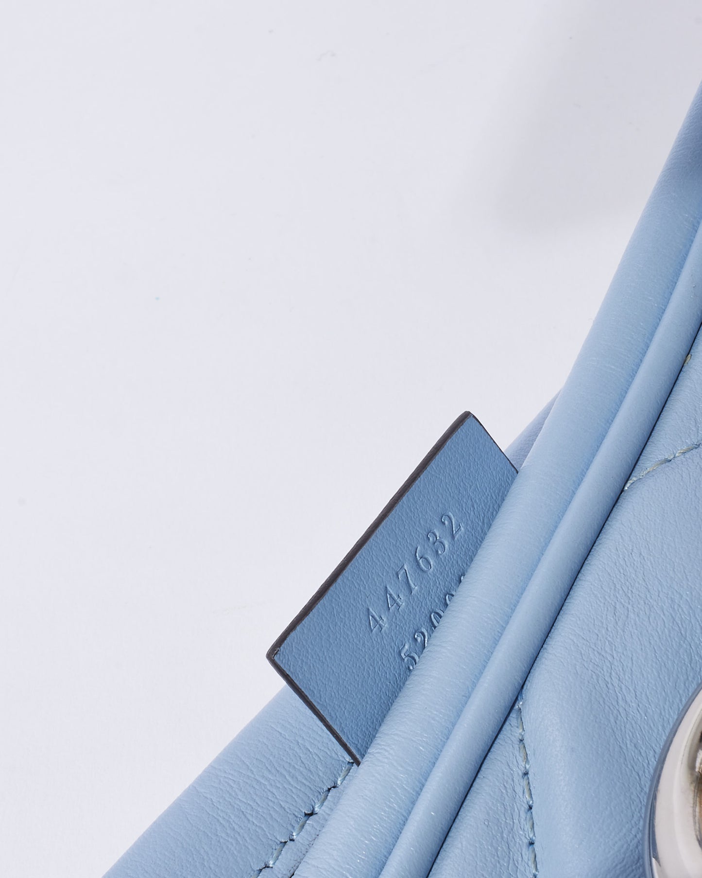 Gucci Light Blue Leather SHW Marmont Small Camera Bag