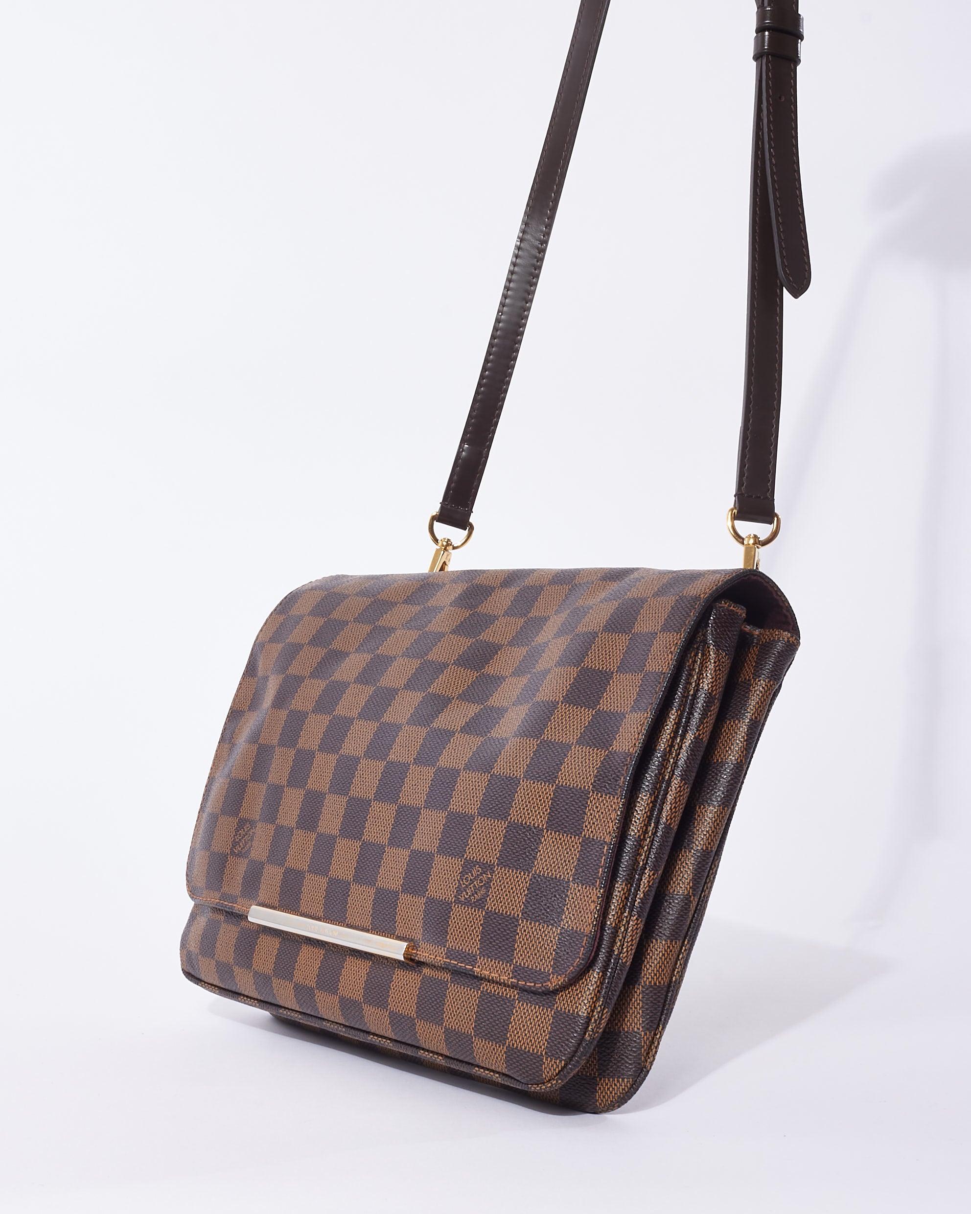 Buy Louis Vuitton Damier Ebene Coated Canvas Hoxton GM Bag