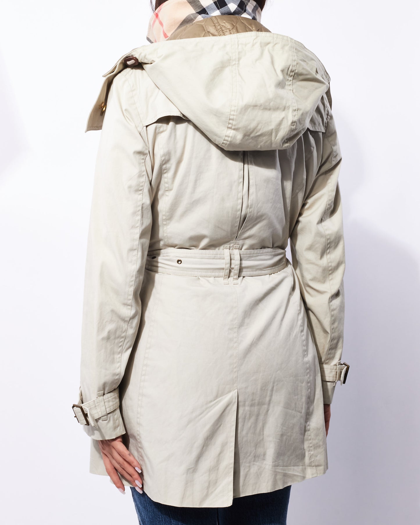 Burberry Beige Double Layer Vest & Trench Coat - 10