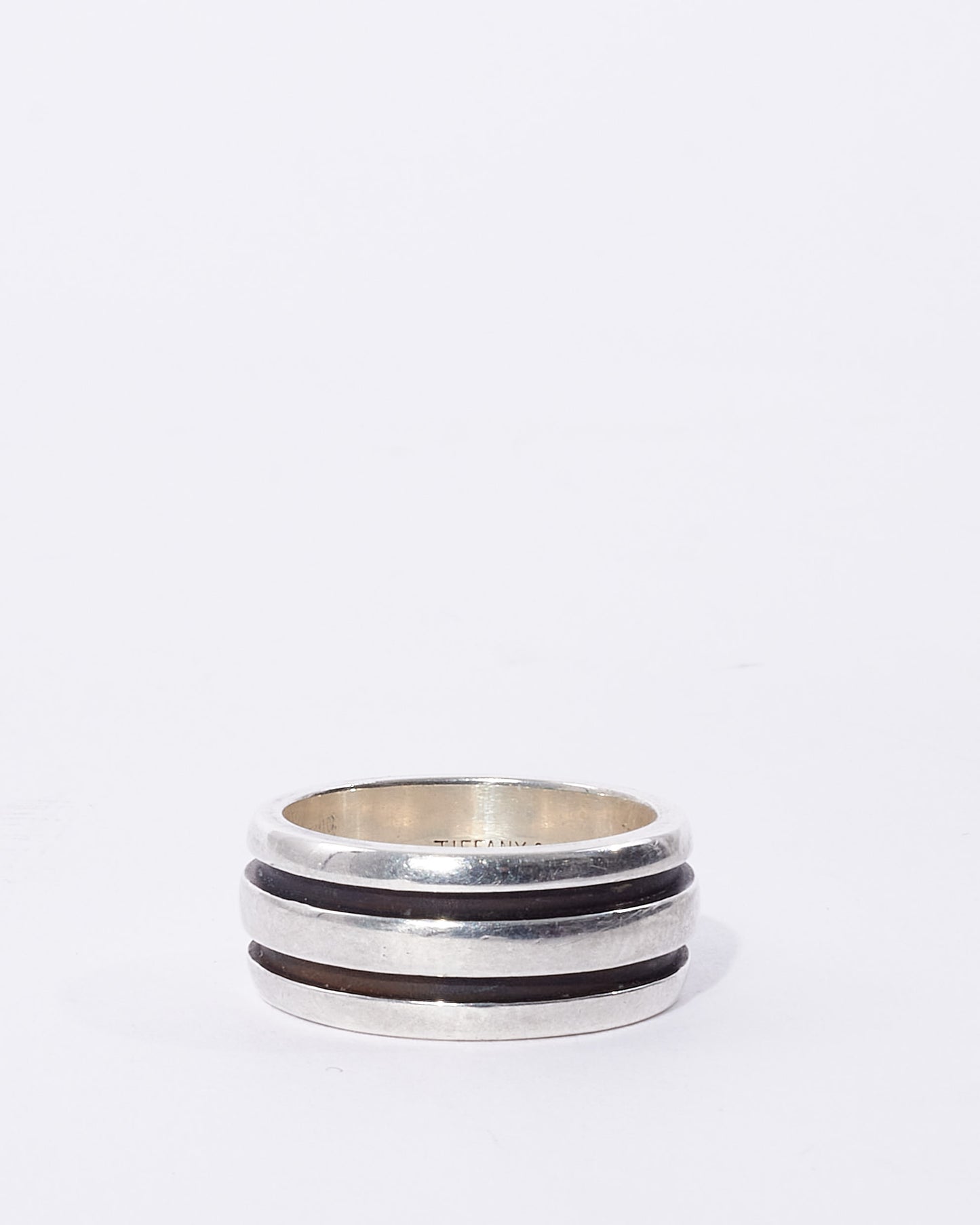Tiffany & Co. Vintage Silver Atlas Groove Ring - 6