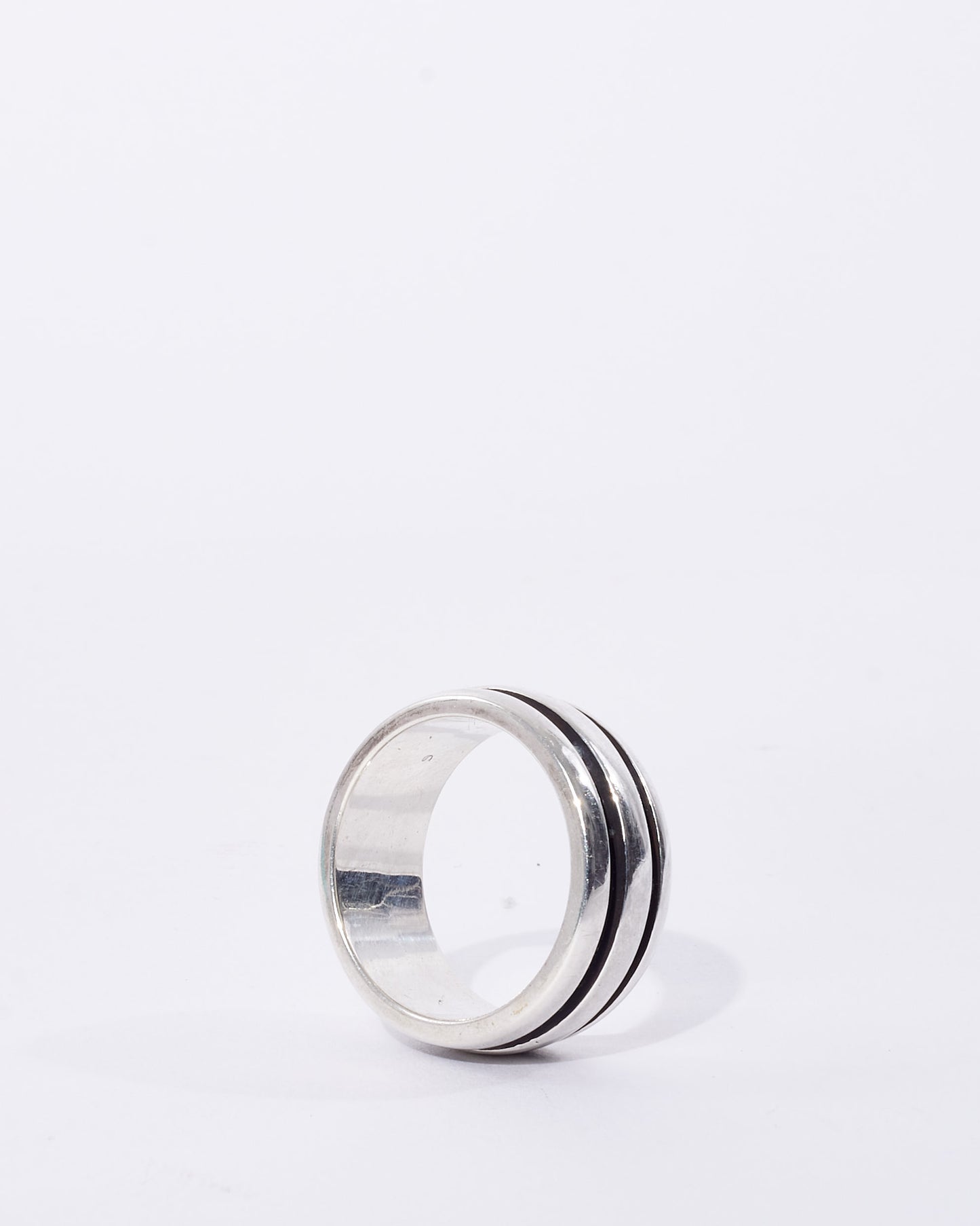 Tiffany & Co. Vintage Silver Atlas Groove Ring - 6