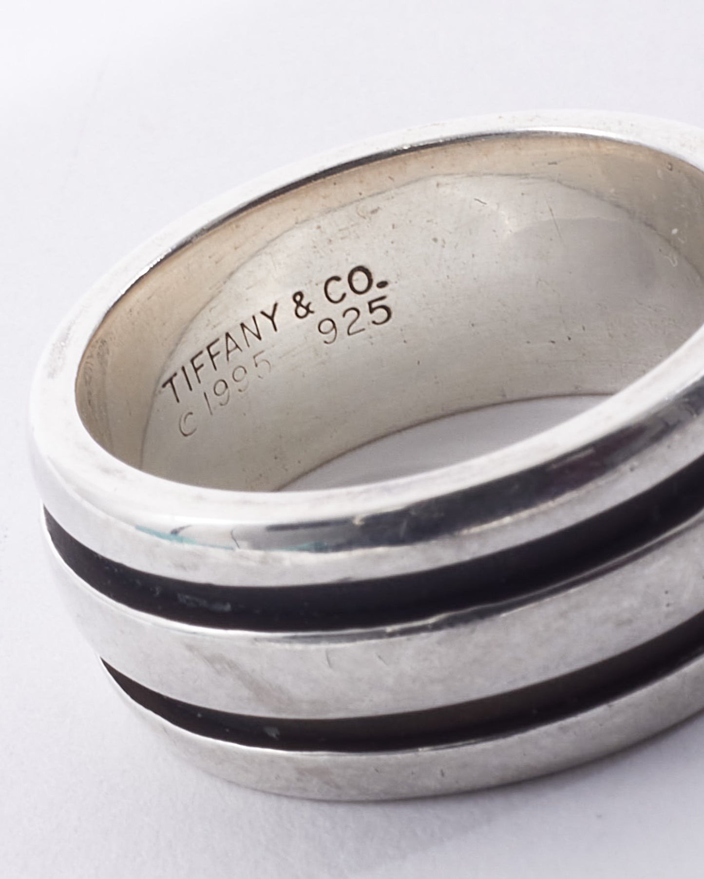Tiffany & Co. Vintage Silver Atlas Groove Ring - 6