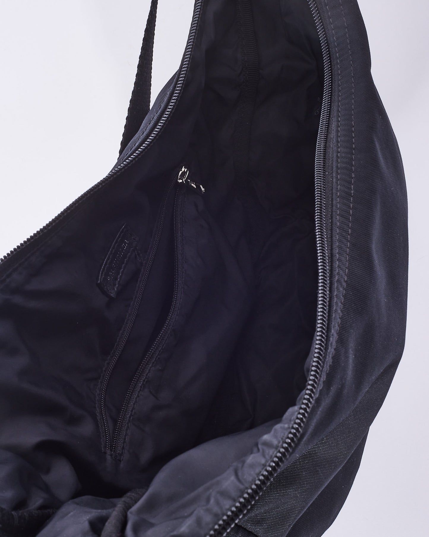 Balenciaga Black Nylon Logo Bum Bag