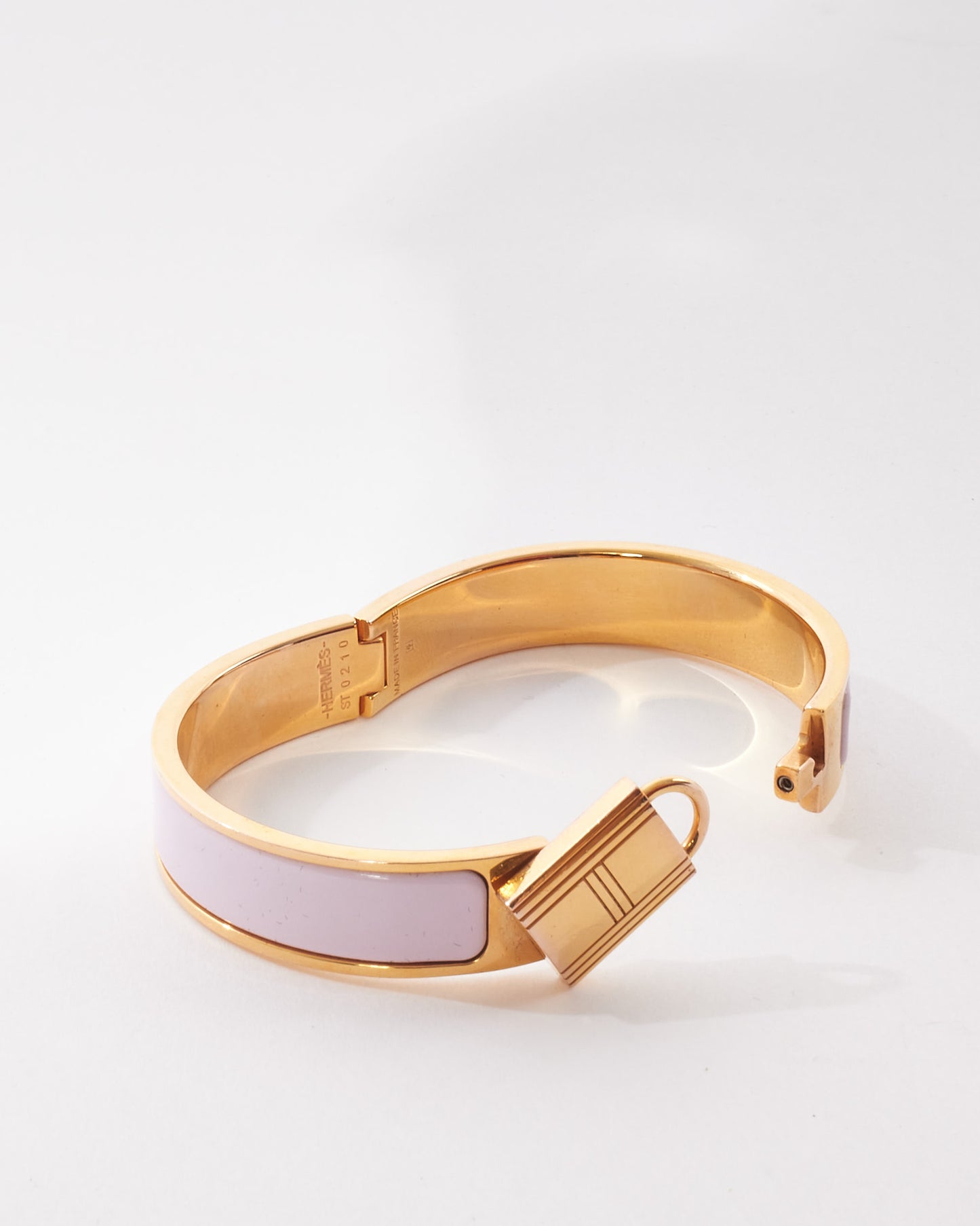 Hermès Pink GHW Clic Cadenas Locky Me Bracelet - PM