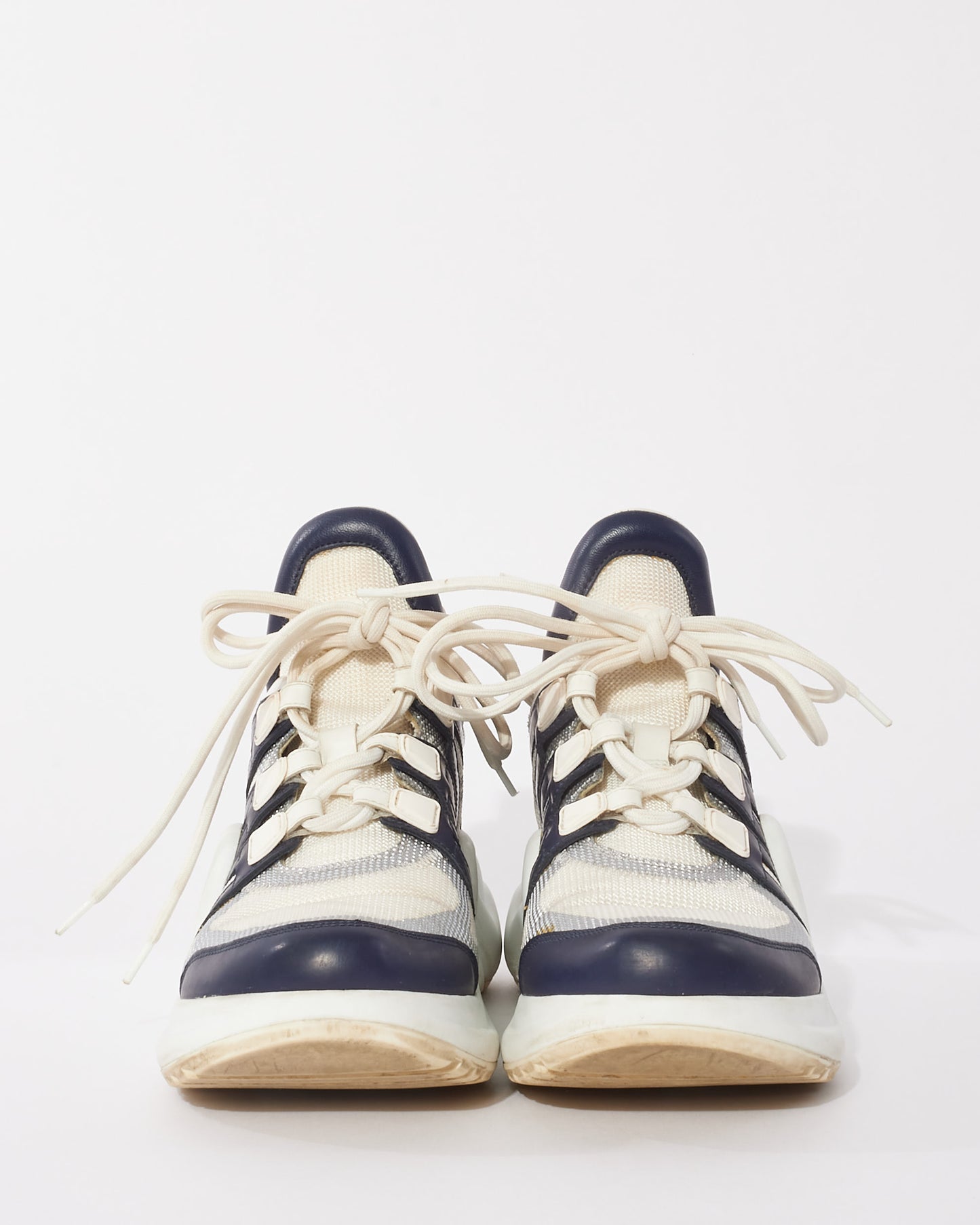 Louis Vuitton White Navy & Pink Archlight Sneakers - 39