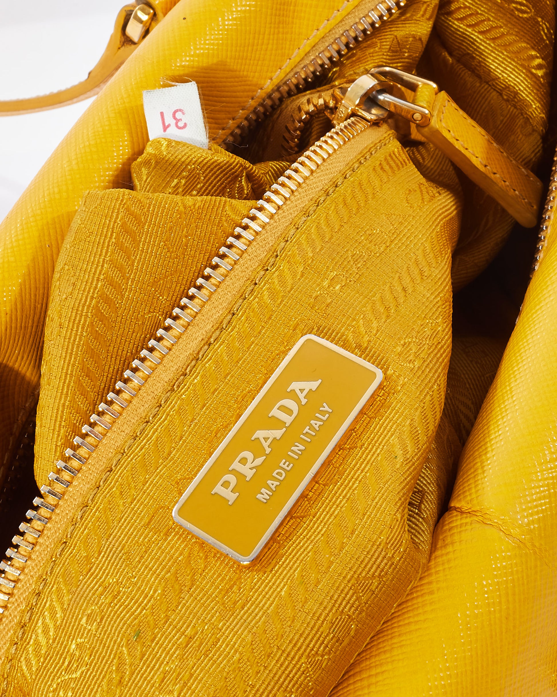 Fashionable Prada Yellow Nylon Prada Bag Buy Prada Yellow