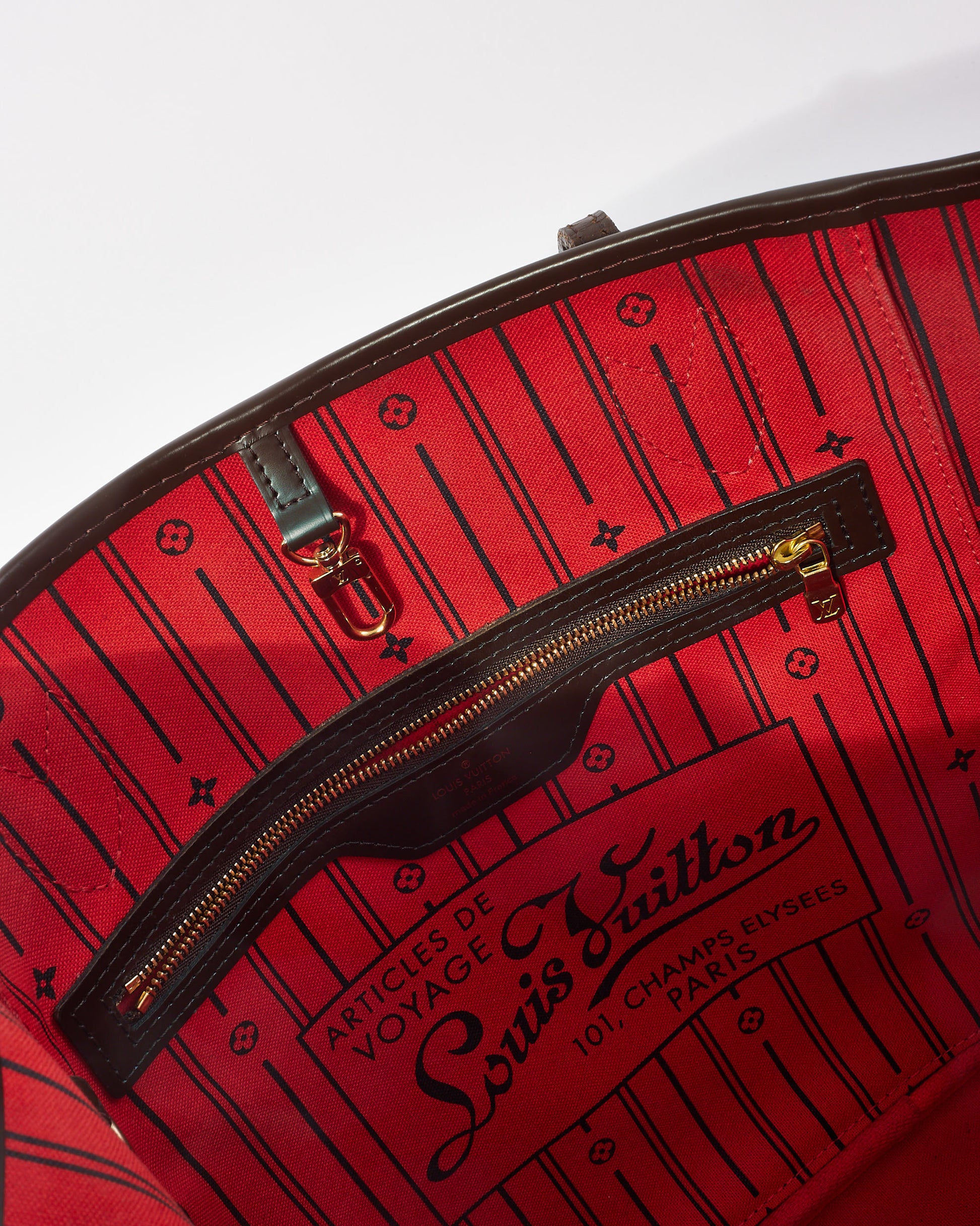 Buy Louis Vuitton Damier Ebene Coated Canvas MM Nerverfull Tote