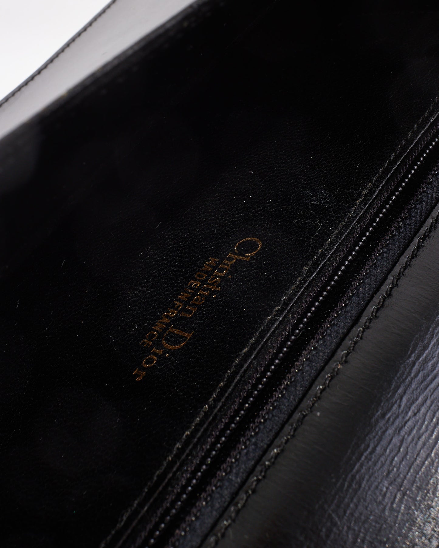 Dior Vintage Black Exotic Leather Shoulder Bag