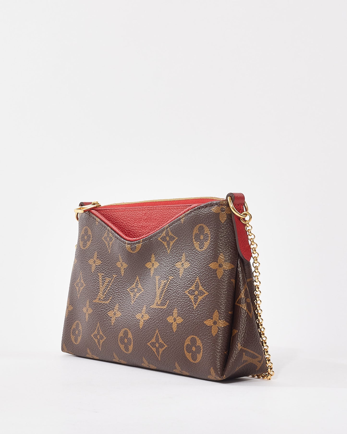 Louis Vuitton Red Monogram Canvas Pallas Crossbody Bag