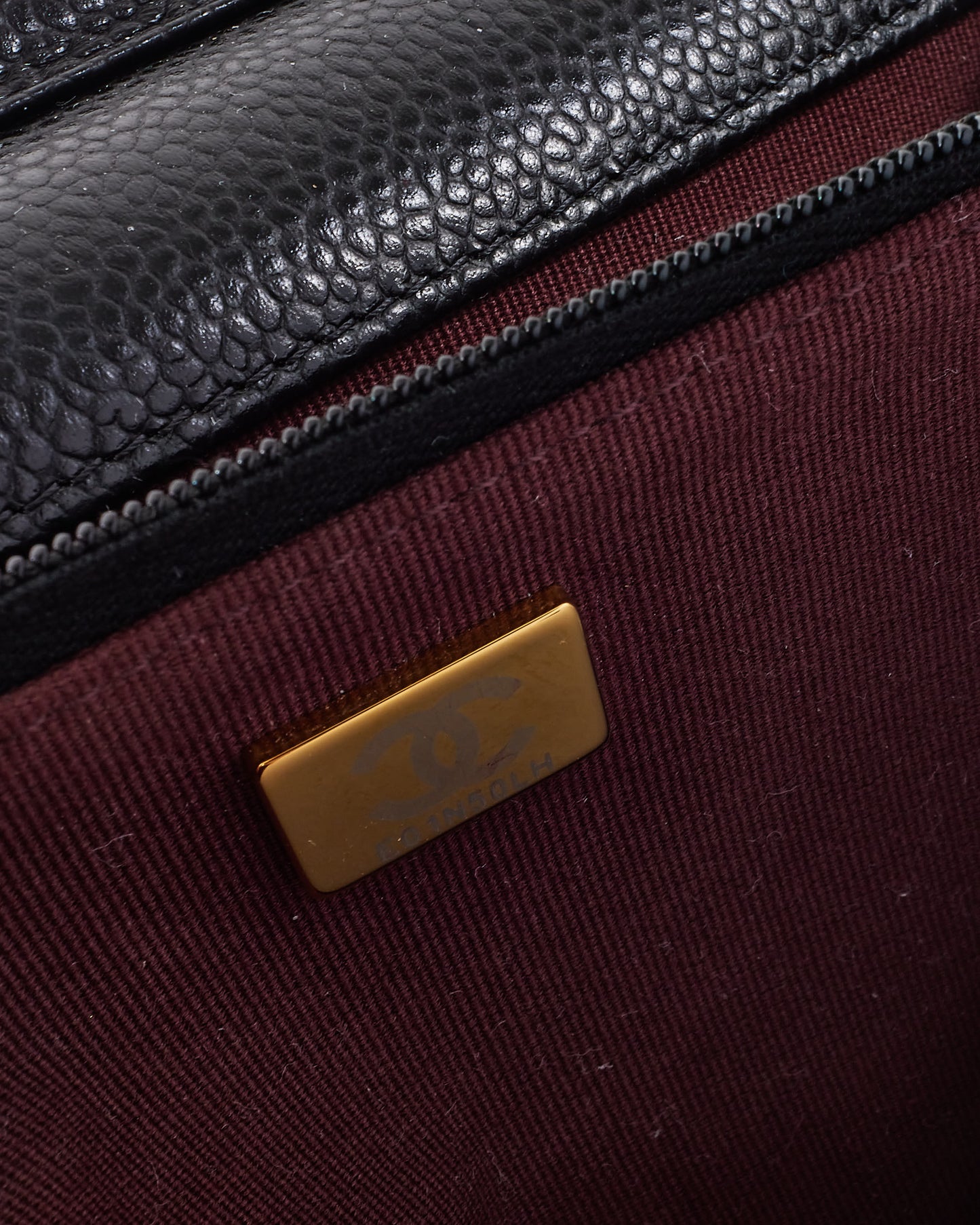 Chanel Black Caviar Leather Wallet On Chain GHW