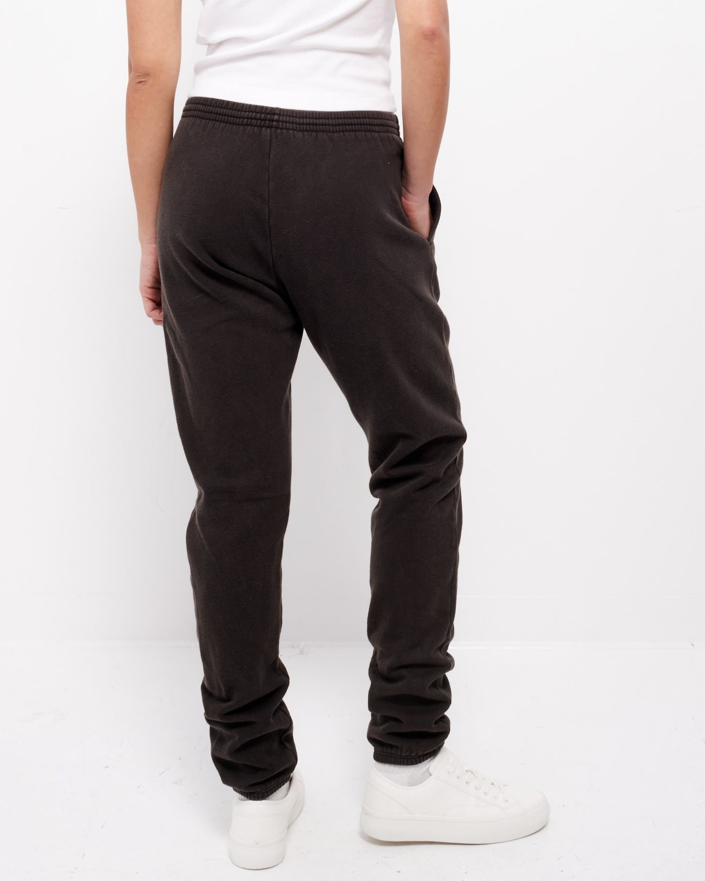 Balenciaga Pantalon de jogging à logo en coton gris noir - XS