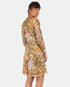 REDValentino Multi Colorful Lace Embroidered Flower Long Sleeve Dress - XS