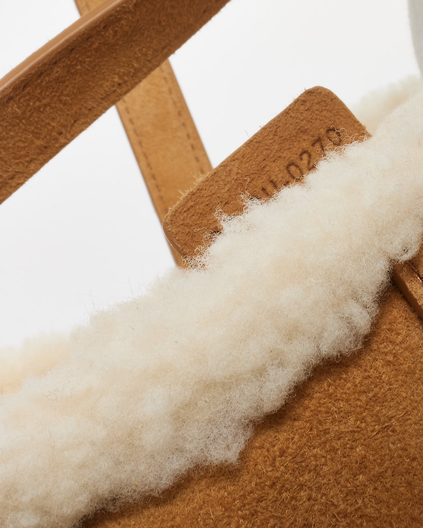 Dior Shearling Saddle Bag W/ Logo Embroidered Strap