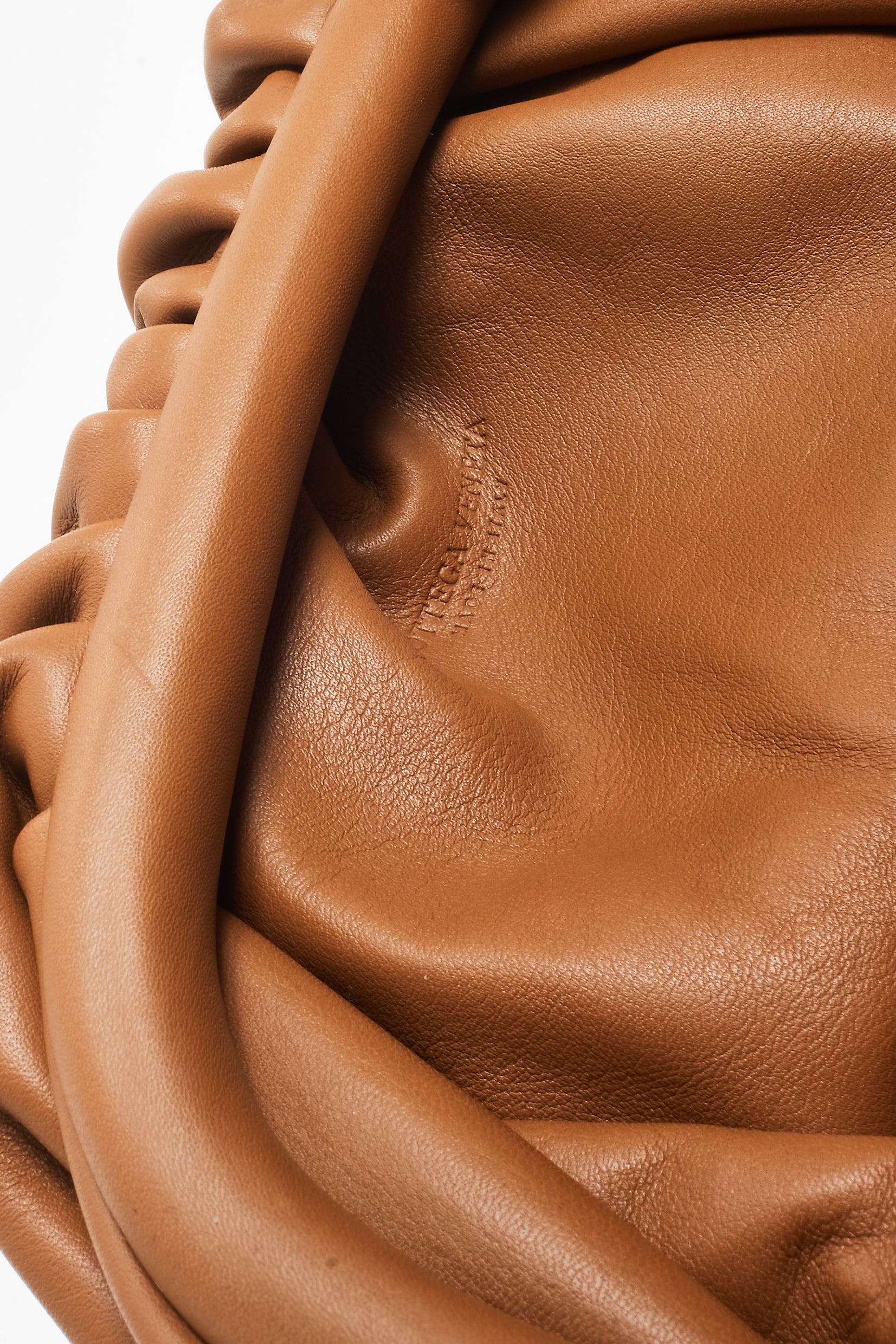 Buy Bottega Veneta Camel Brown Leather The Mini Pouch Clutch Bag