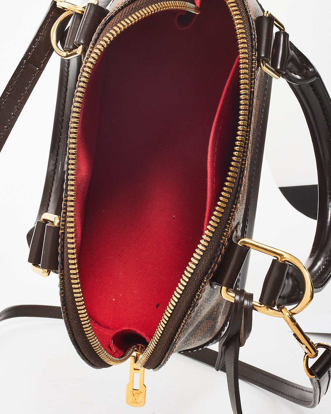 Louis Vuitton Damier Ebene Coated Canvas Alma BB Bag